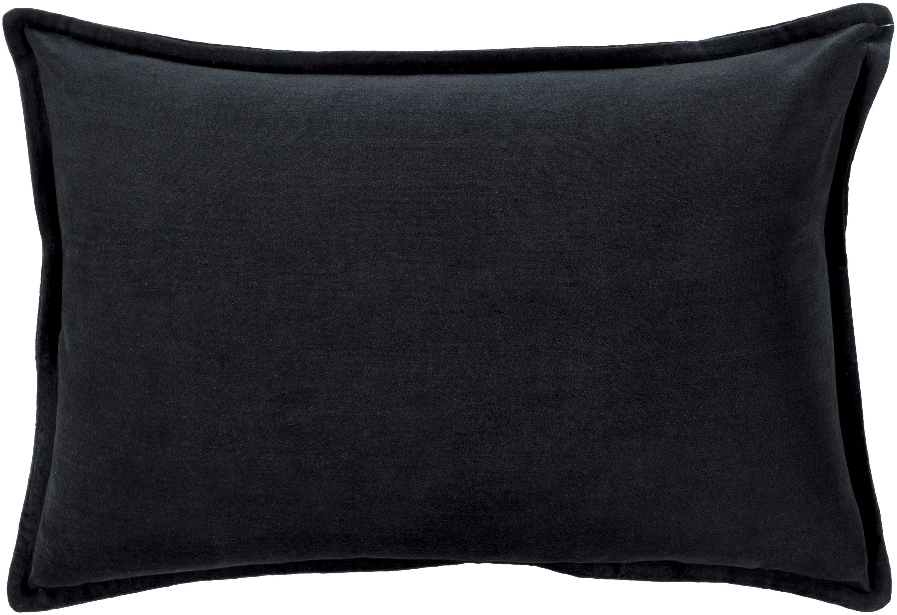 Black oblong outlet pillow