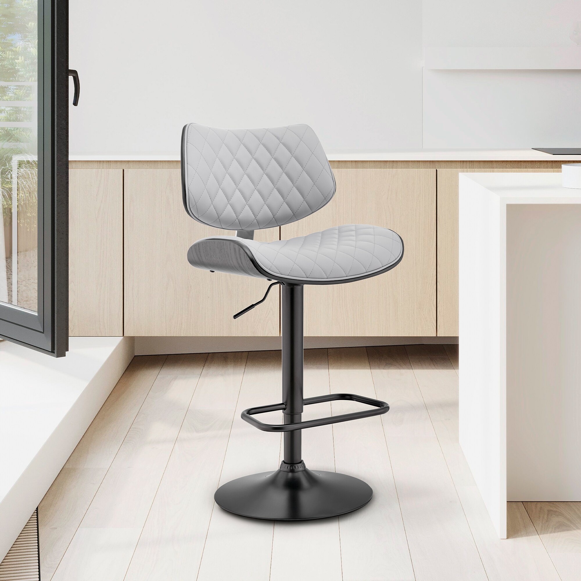 Armen Living LCLEBABLGR stools - View #10