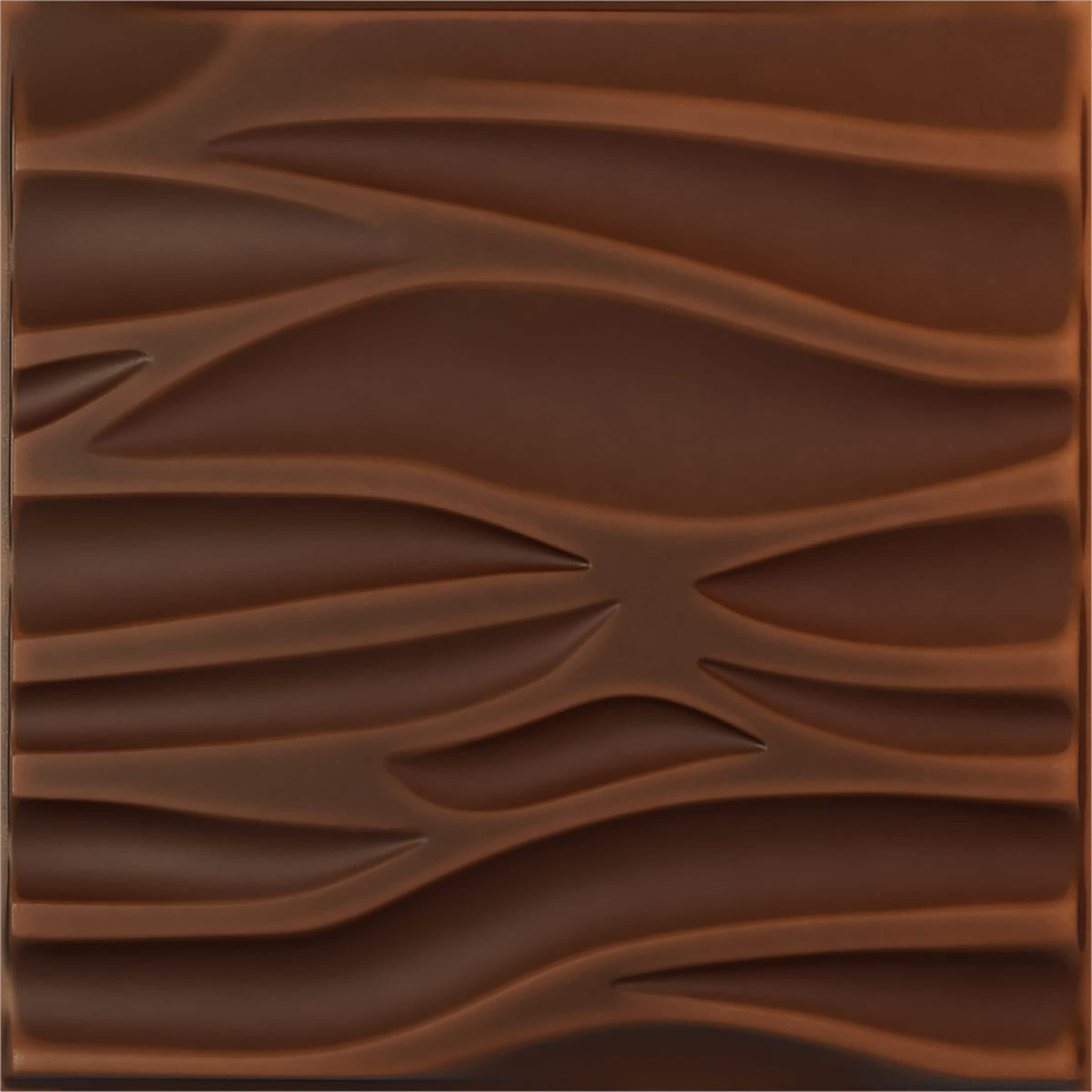 Ekena Millwork WP20X20SRDRU 19-5/8-in x 19-5/8-in Embossed Paintable/Stainable Red PVC Wall Panel (