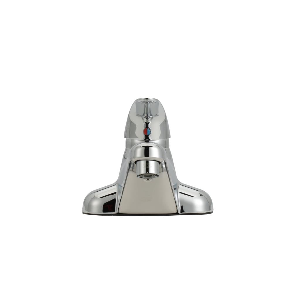 Zurn Z7440-XL-FC Sierra Polished Chrome 4-in centerset 1-handle Low-arc Commercial Handle Bathroom Sink Faucet