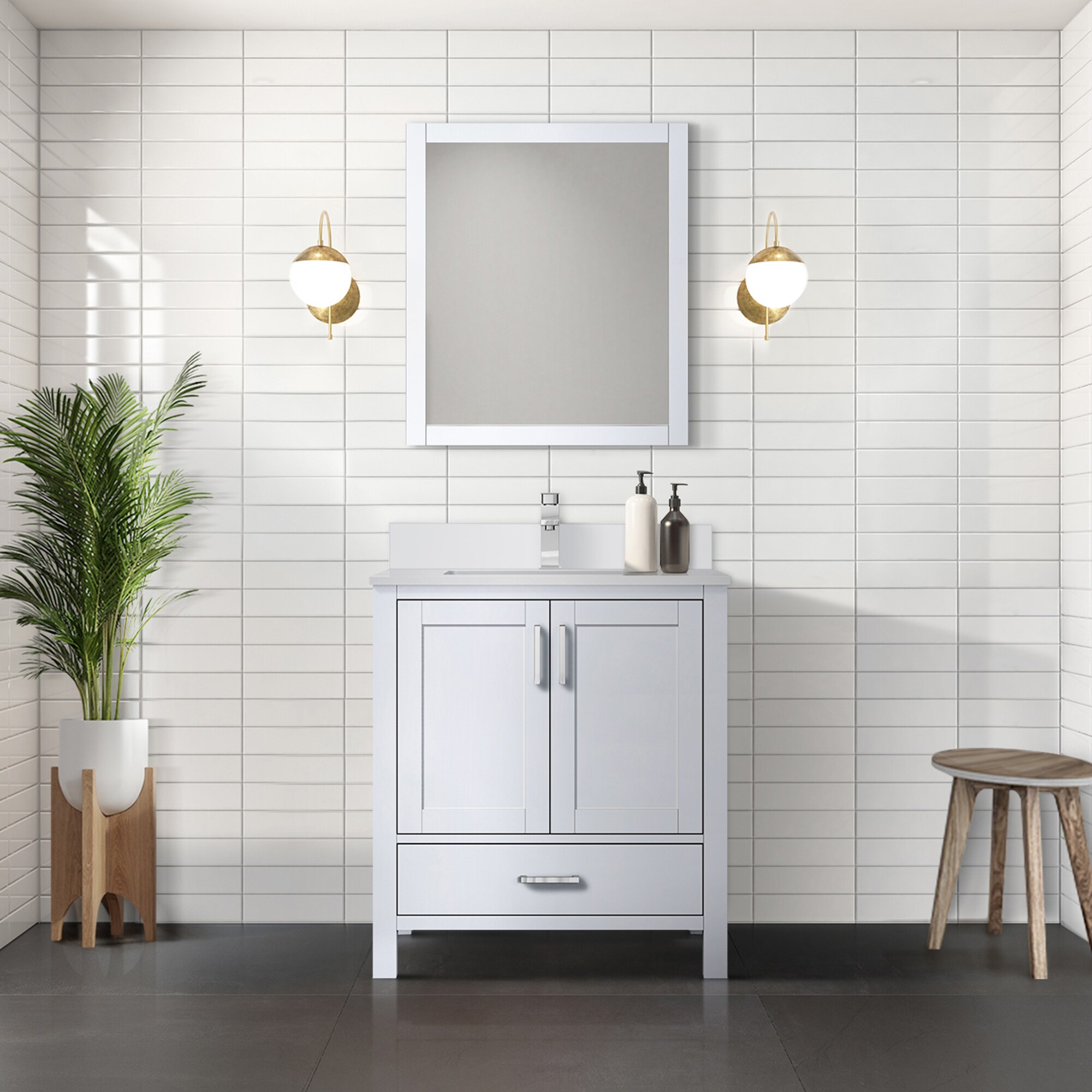Lexora LJ342230SAWQM28 Bath-Vanity-Combo - View #7
