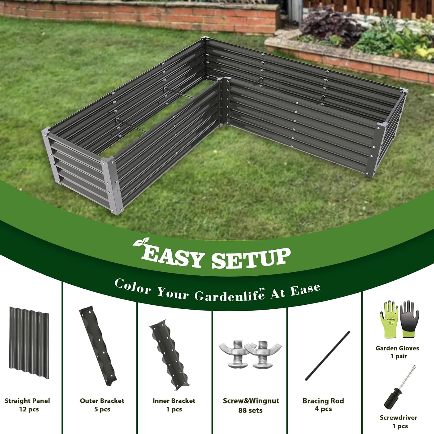 Runesay QCGABED04-05 Raised-Garden-Beds - View #5