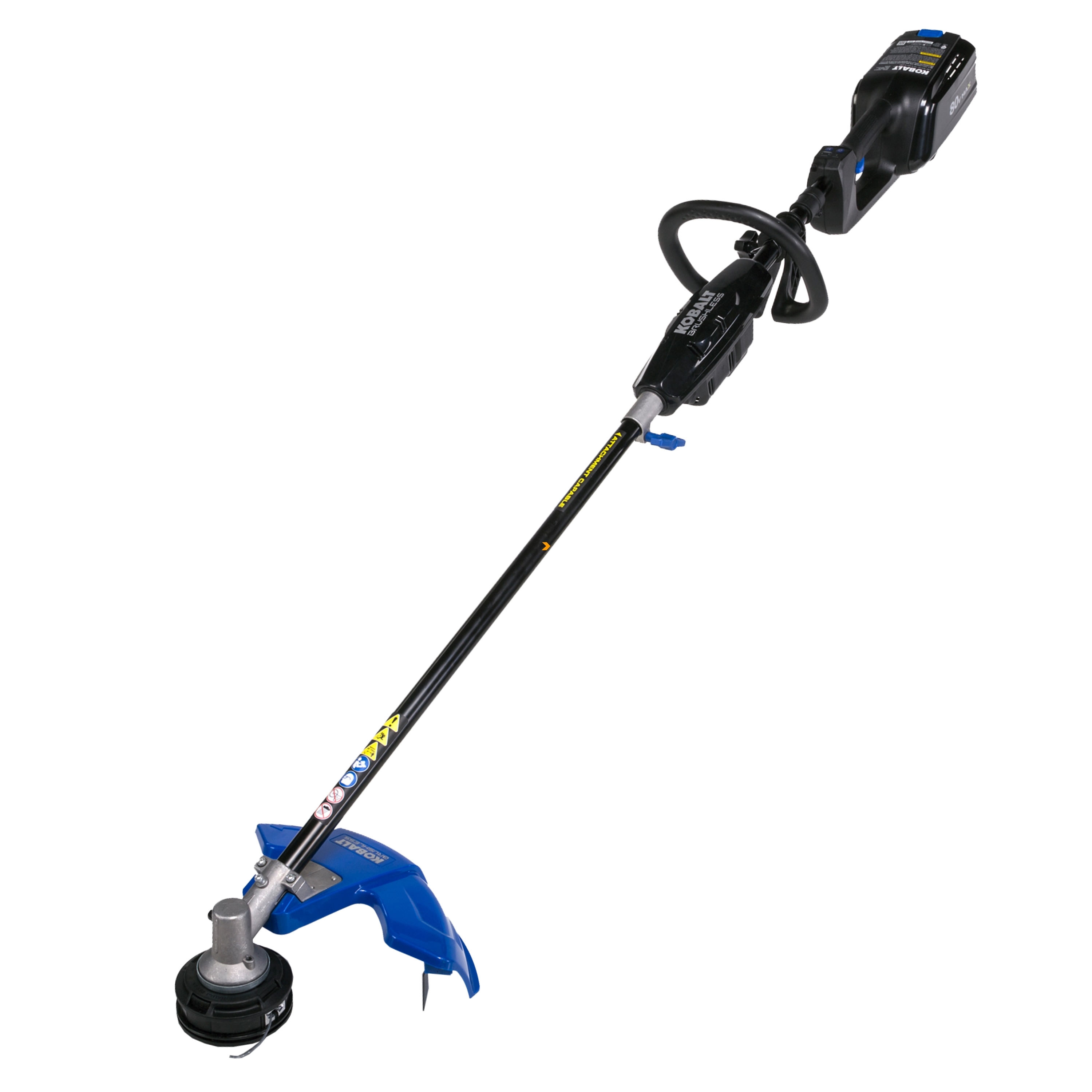 80-volt 16-in Straight Shaft Attachment Capable Battery String Trimmer (Battery and Charger Not Included) | - Kobalt KST 140XB