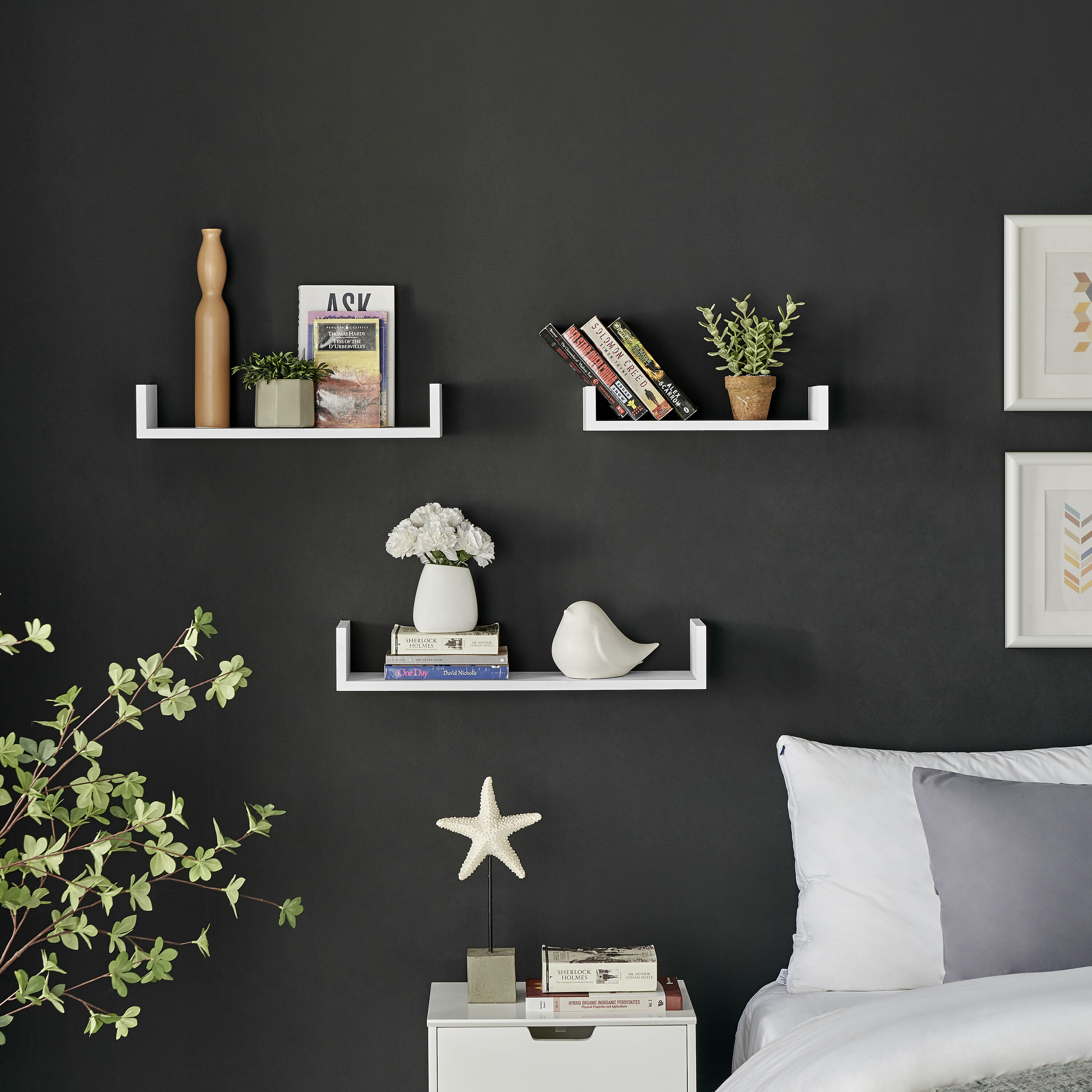 Danya B. XF22039WH Wall-Mounted-Shelving - View #3