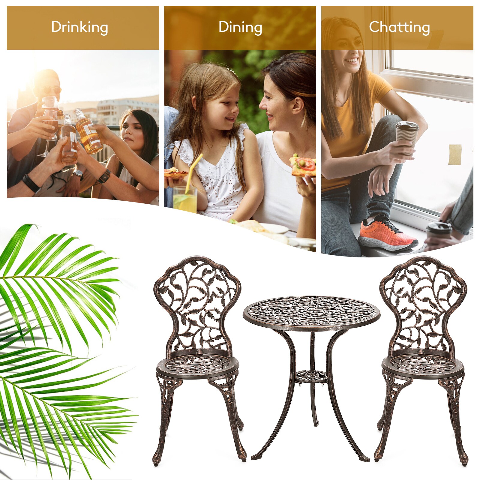 WELLFOR DOGN70770 Patio-Conversation-Sets - View #9