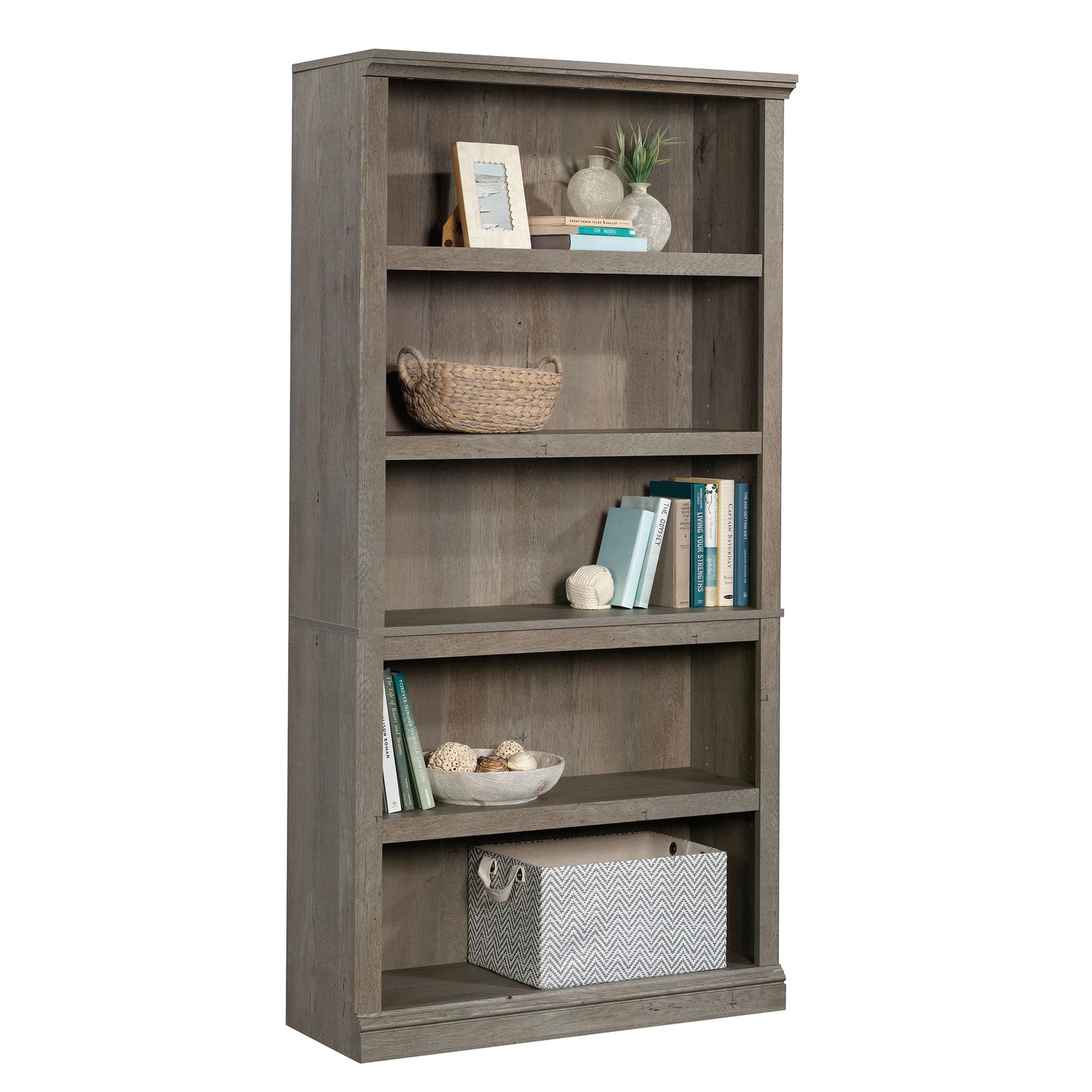  Miscellaneous Storage Bookcase Mystic Oak finish