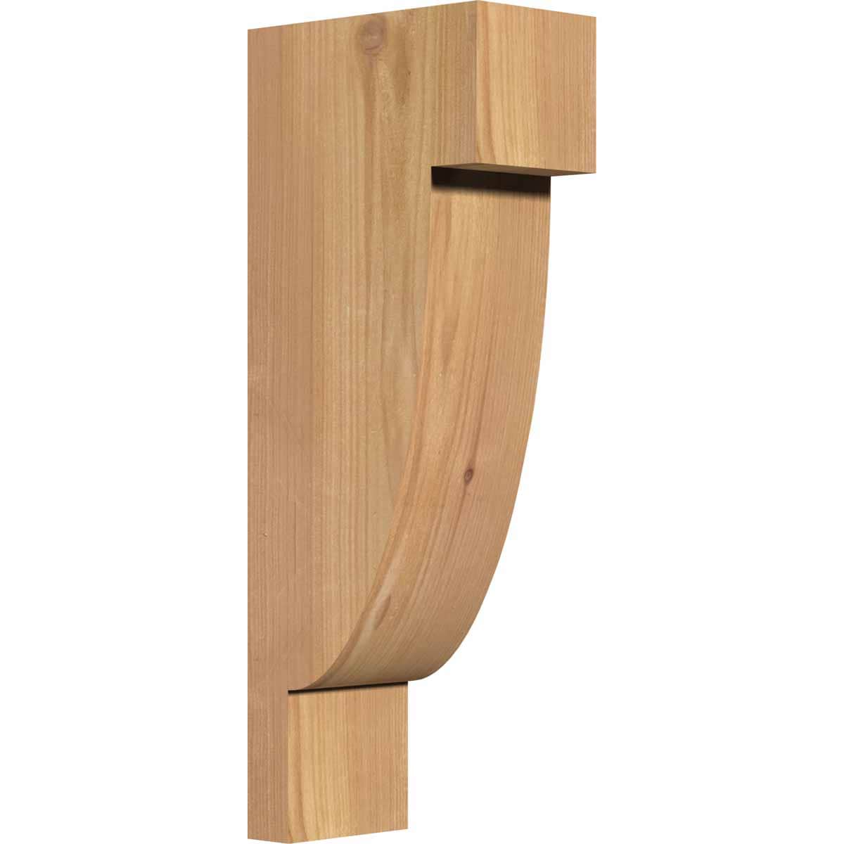 Ekena Millwork COR06X10X26ALP00SWR 5.5-in x 10-in x 26-in Alpine Unfinished Western red cedar Wood Paintable/Stainable Corbel