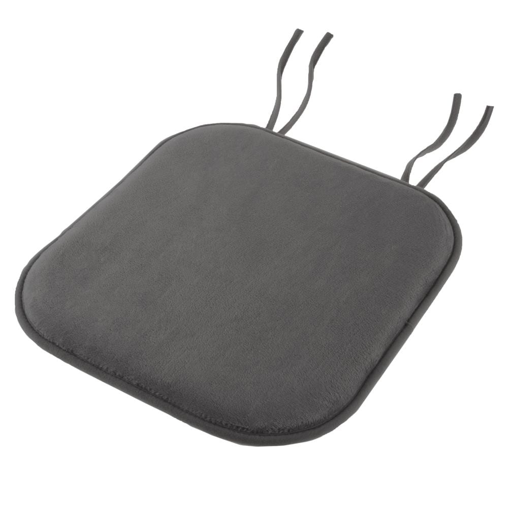 Hastings Home Memory Foam Chair Cushion Charcoal