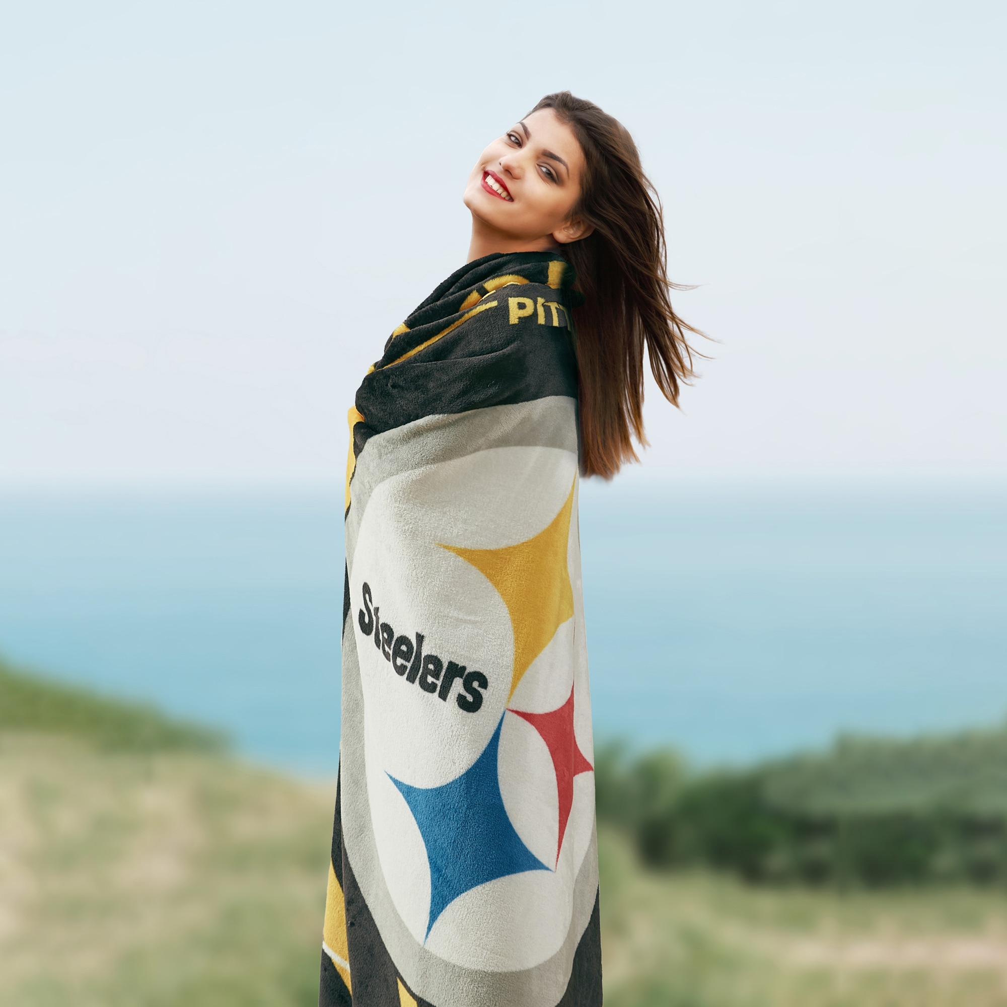 Cathay Sports Pittsburgh Steelers Black/Gold 50-in x 60-in Throw in the  Blankets & Throws department at