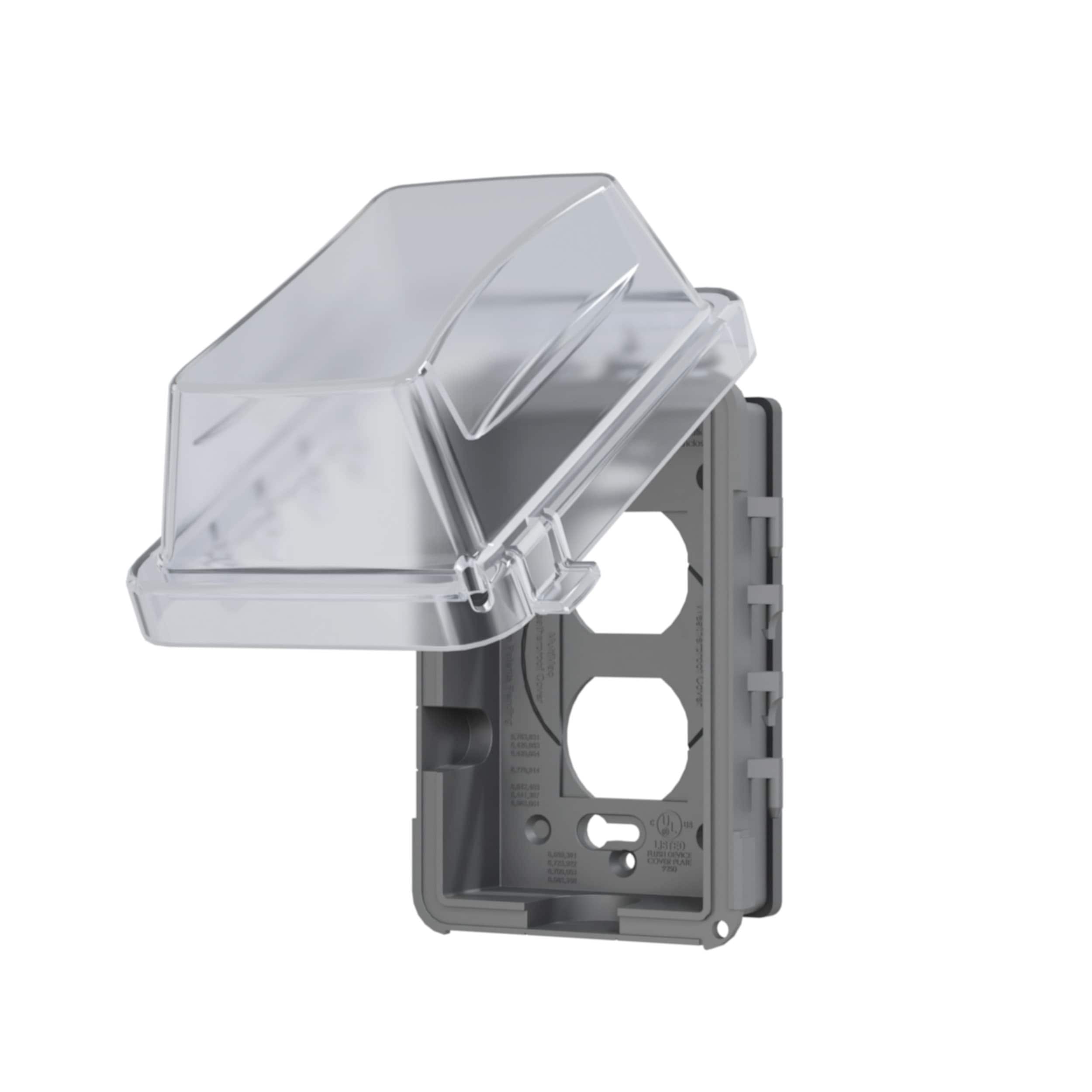Hubbell MM410C 1-Gang Rectangle Plastic Weatherproof Electrical Box Cover