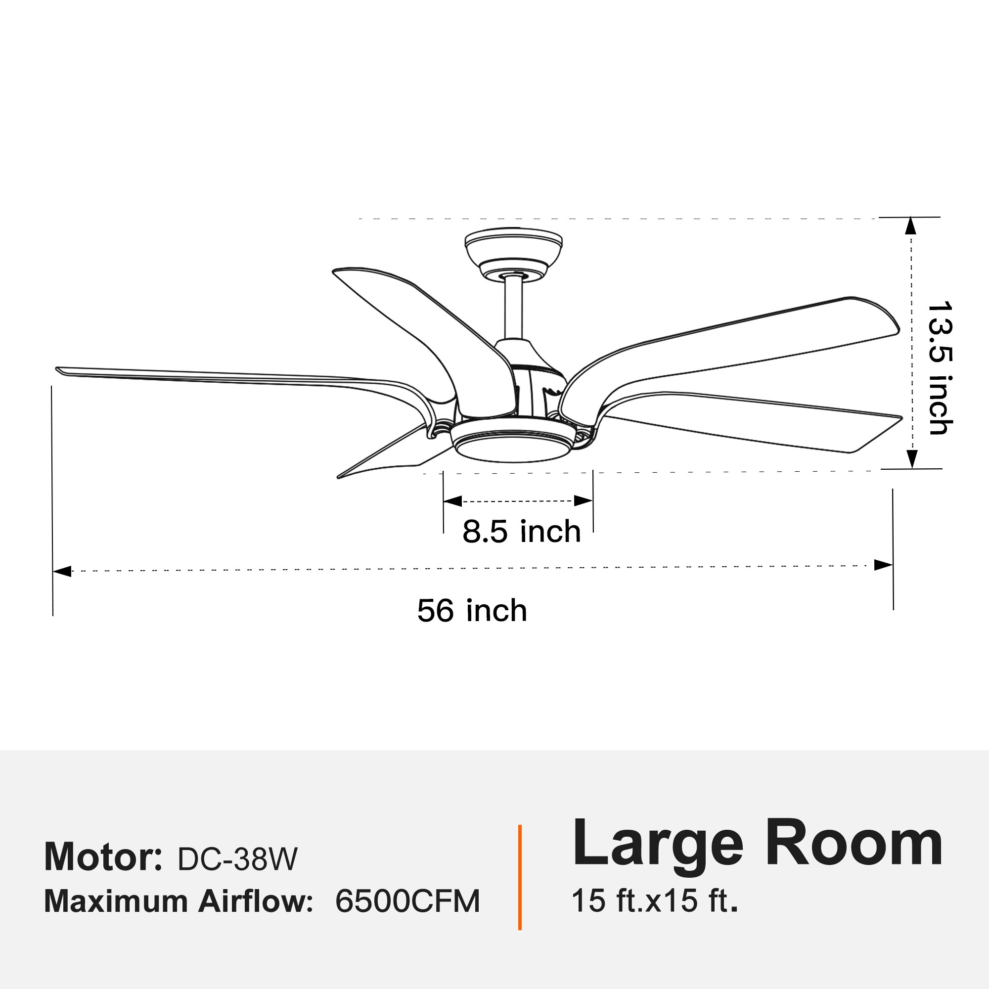 Flynama YC-L-55956 Ceiling-Fans - View #3