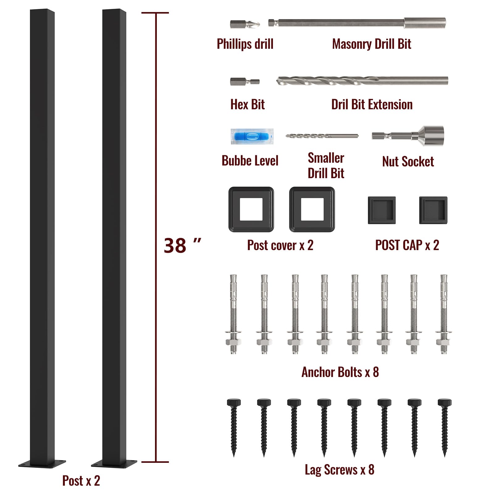 LOVMOR SF-L-WLLZ-38 Deck-Posts - View #6