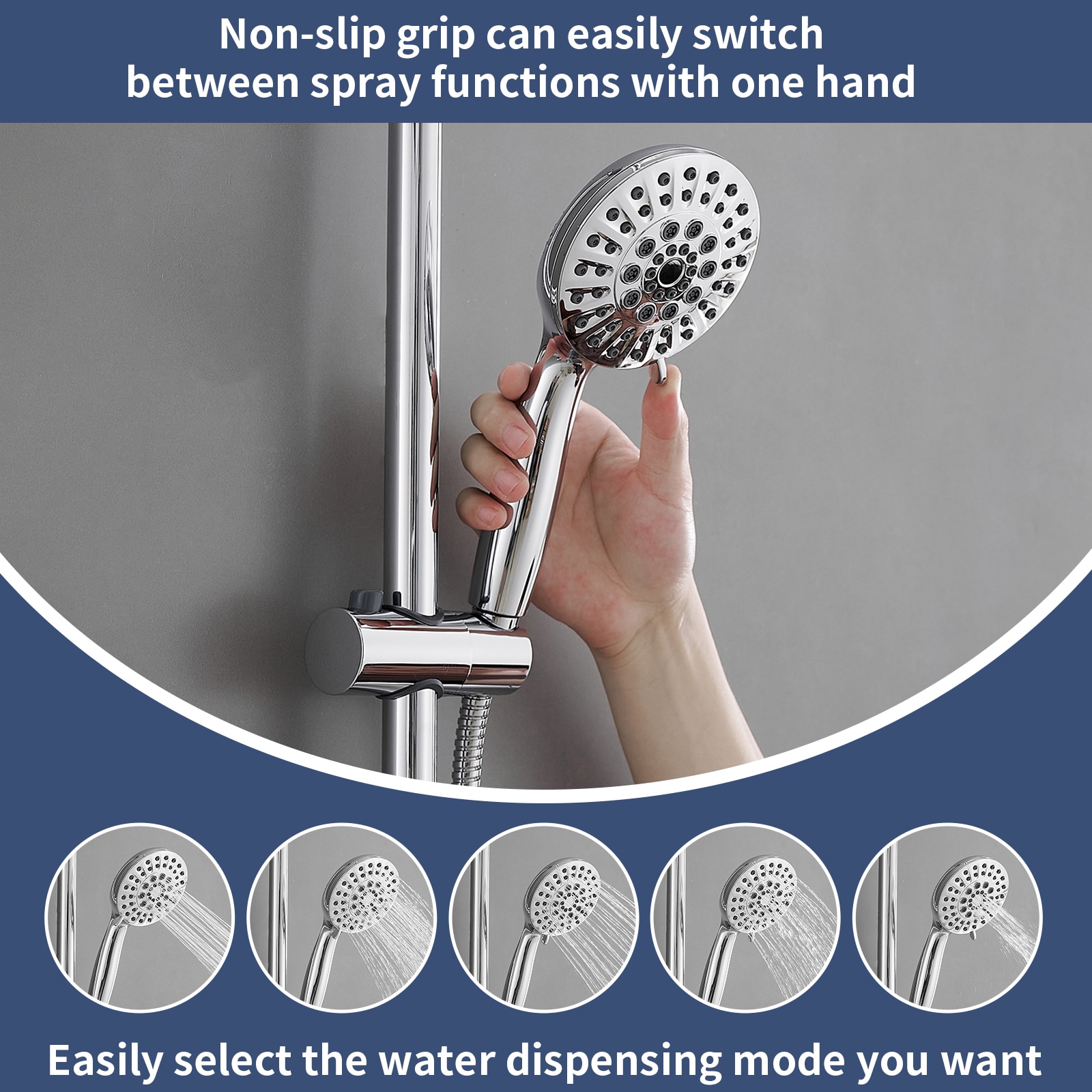 BWE A-9H-7805-C Showerhead-Bar-Panels - View #2