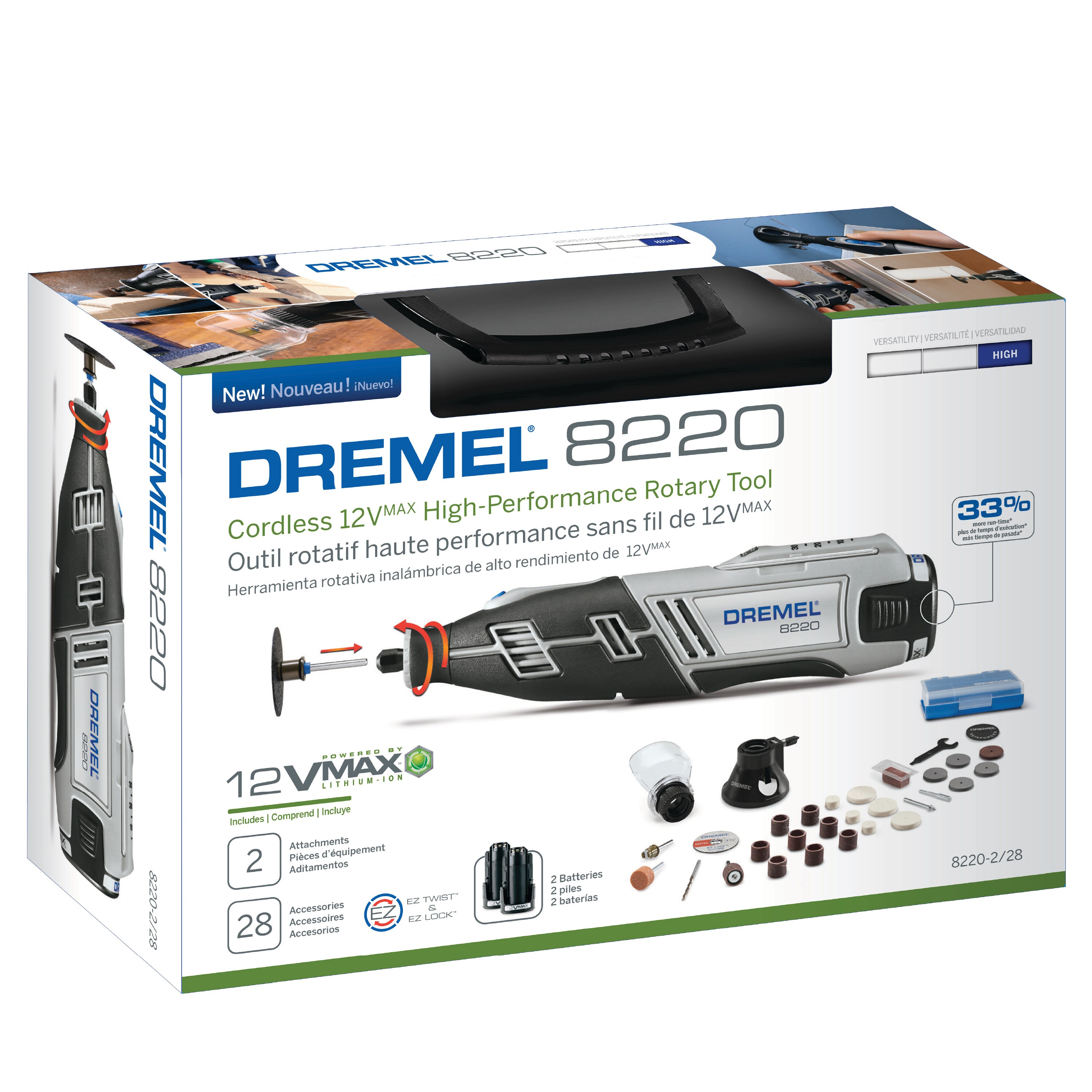Outil multifonction dremel 8220-2/45 sans fil DREMEL