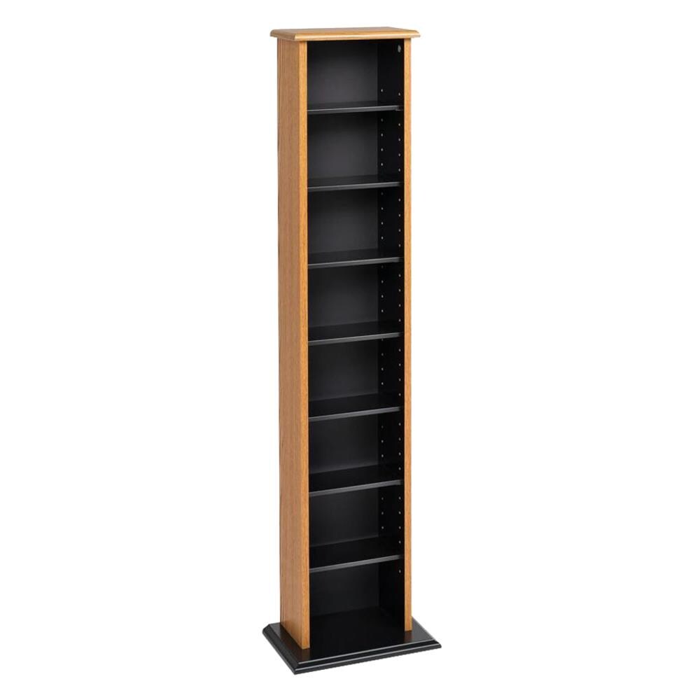 Prepac OMA-0160 Oak Transitional Composite Media Cabinet