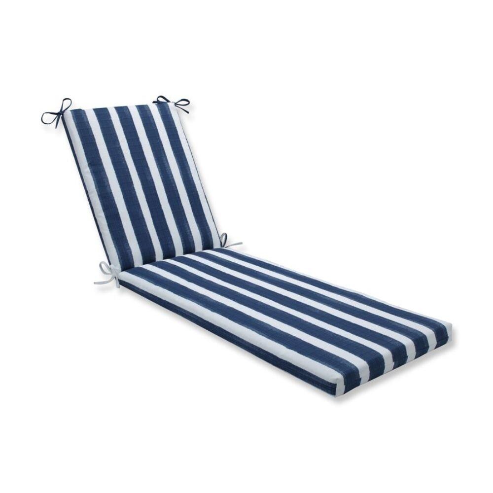 Pillow Perfect Nico Zaffre Blue Patio Chaise Lounge Chair Cushion at ...
