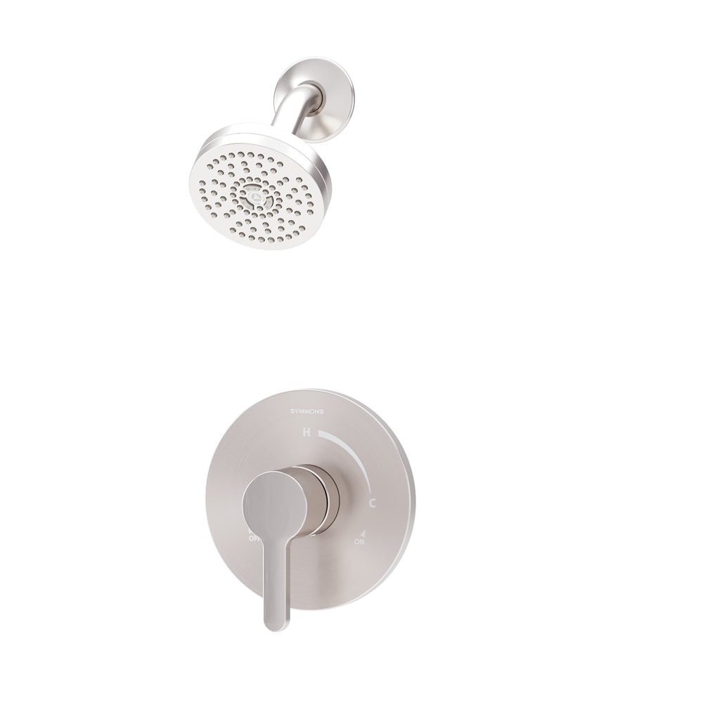 Symmons Solarity Satin Nickel 1-handle Single function 3.94-in Round Shower Faucet (Valve Not Included) #3391STN15TRM