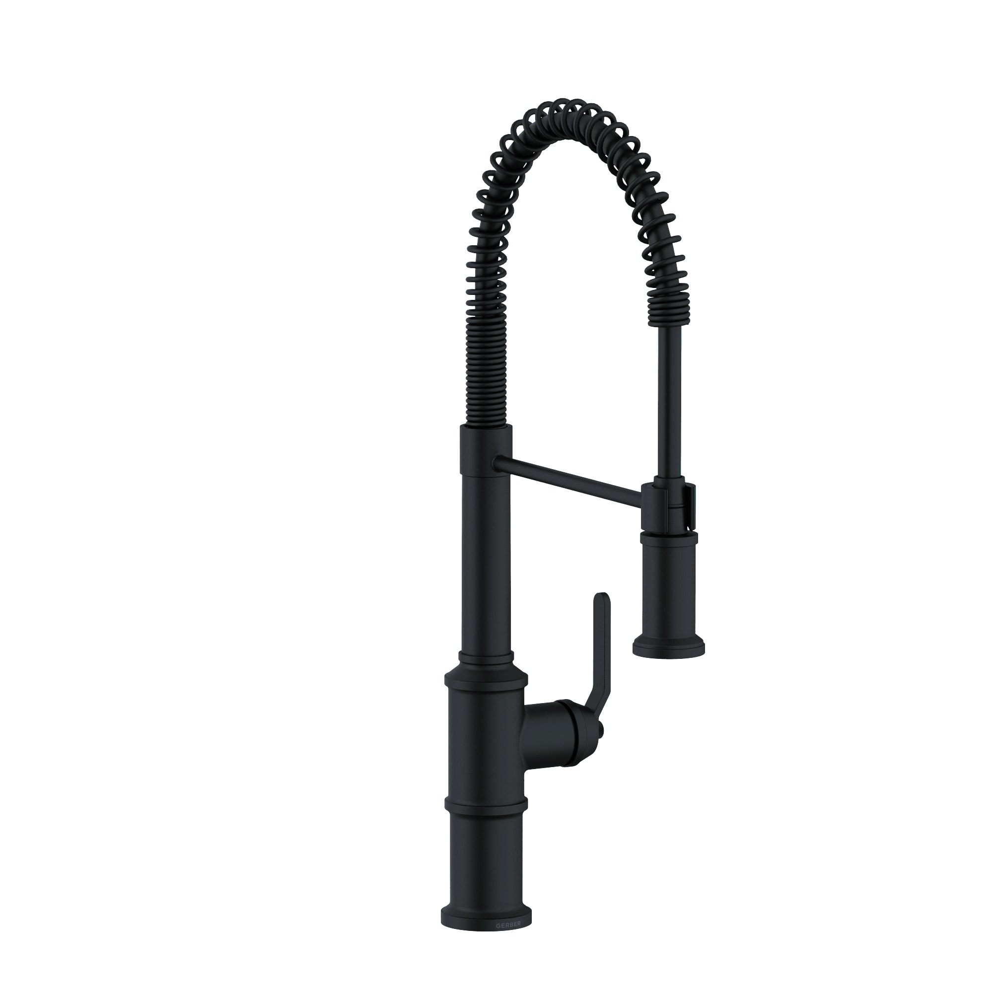Gerber D455237BS Satin Black Single Handle Deck-mount Pre-rinse Kitchen Faucet with Sprayer