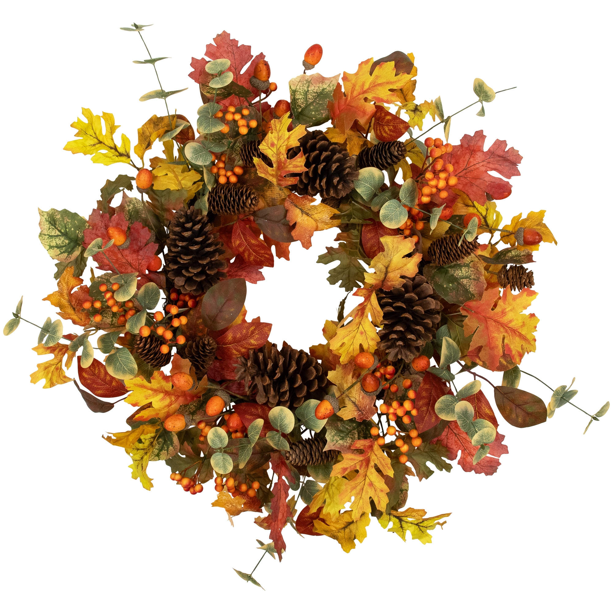 Northlight 35762345 0.5-ft 26-in Harvest Artificial Wreath