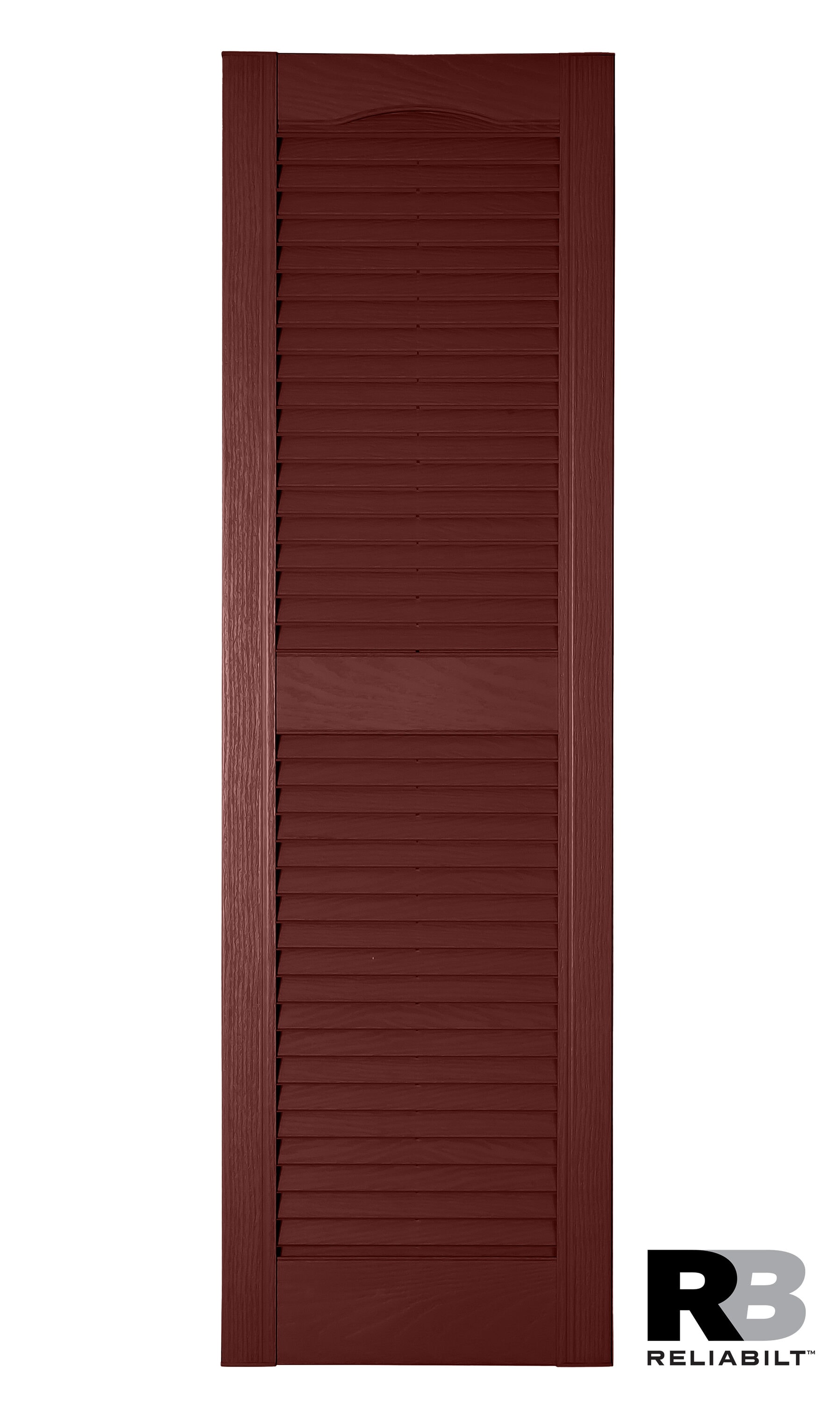 RELIABILT LVRCT1469613 14.5-in W x 69-in H Cranberry Louvered Polypropylene Exterior Shutters ( 2 -Pack )