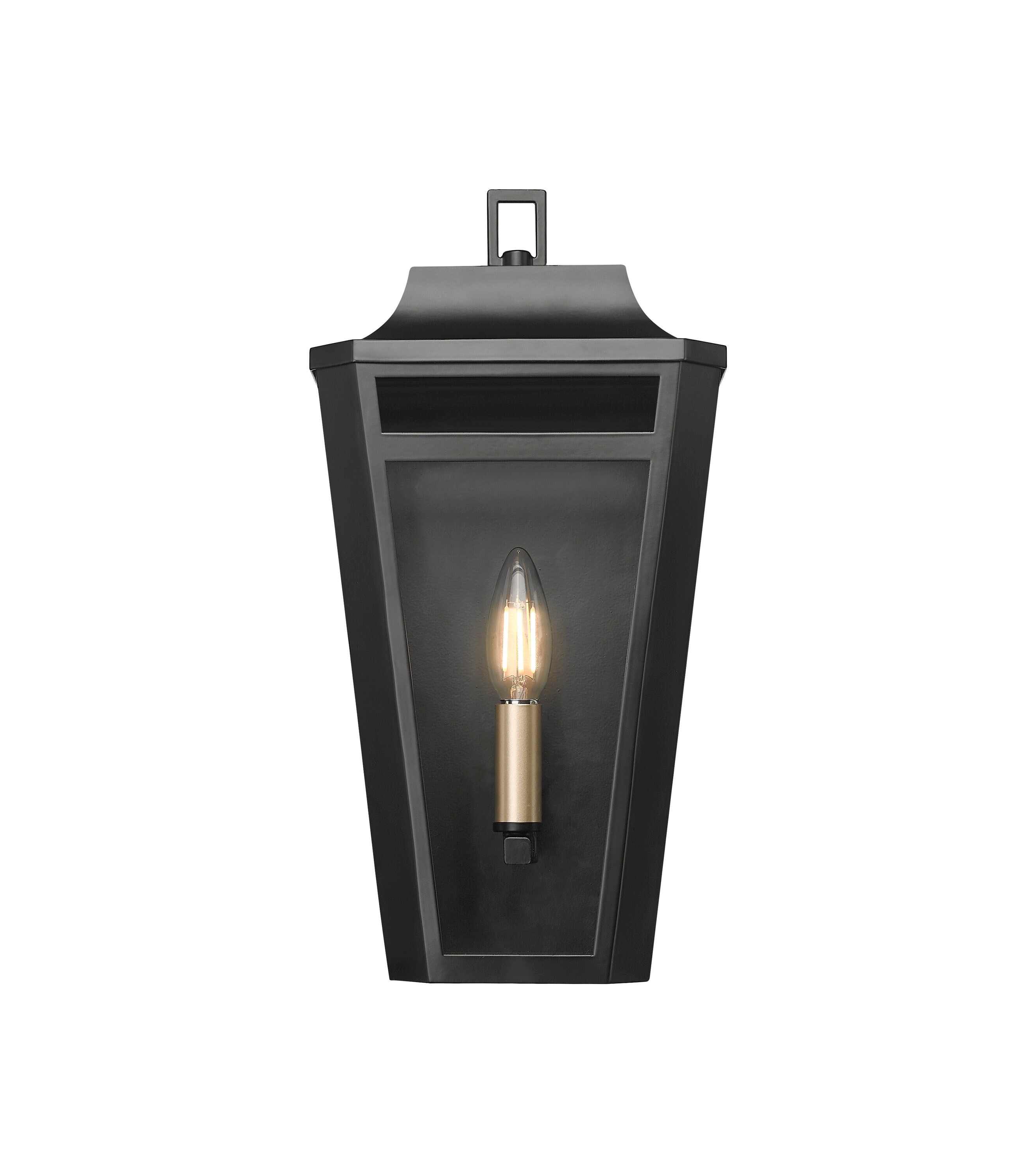 Millennium Lighting - Sumerlin 1 -Light 14.5-in H Matte Black Hardwired Outdoor Wall Light