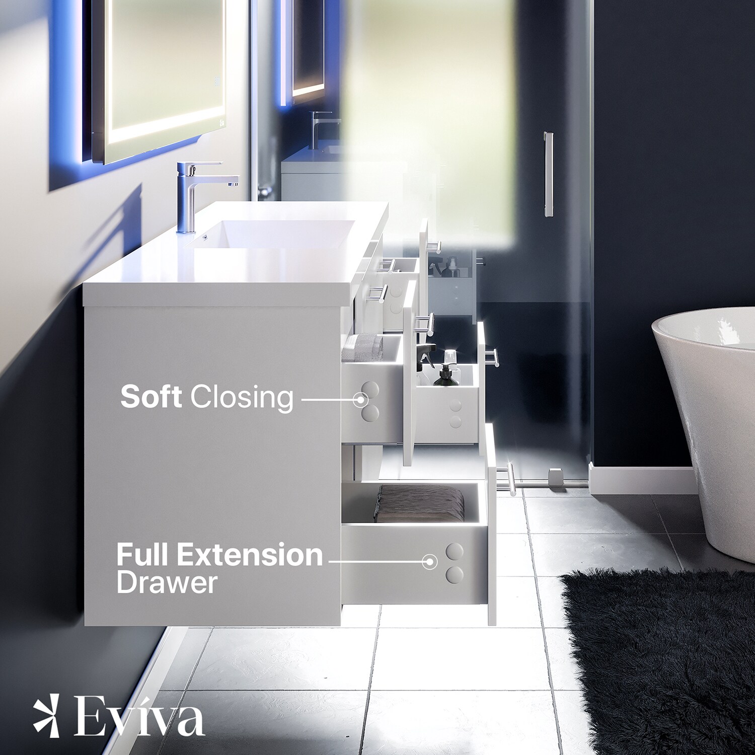 Eviva EVVN402-60WH Bath-Vanity-Combo - View #5