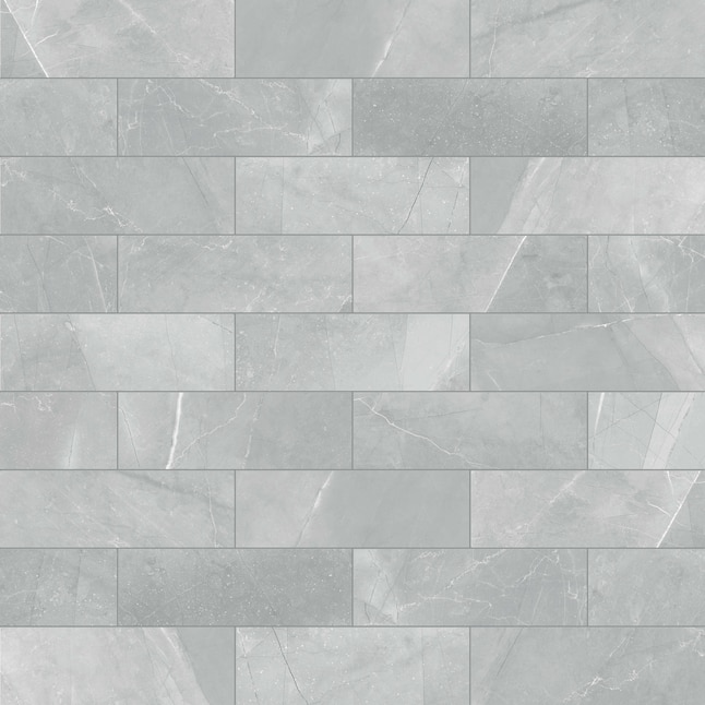 Satori Regent Paladium Glossy 4-in x 12-in Glossy Ceramic Marble Look Wall  Tile in the Tile department at 
