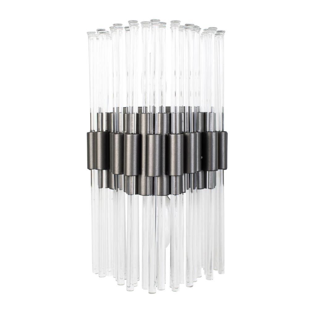 Varaluz 326W02NB Astrid 7.75-Inches W 2 -Light Bronze Glam Wall Sconce