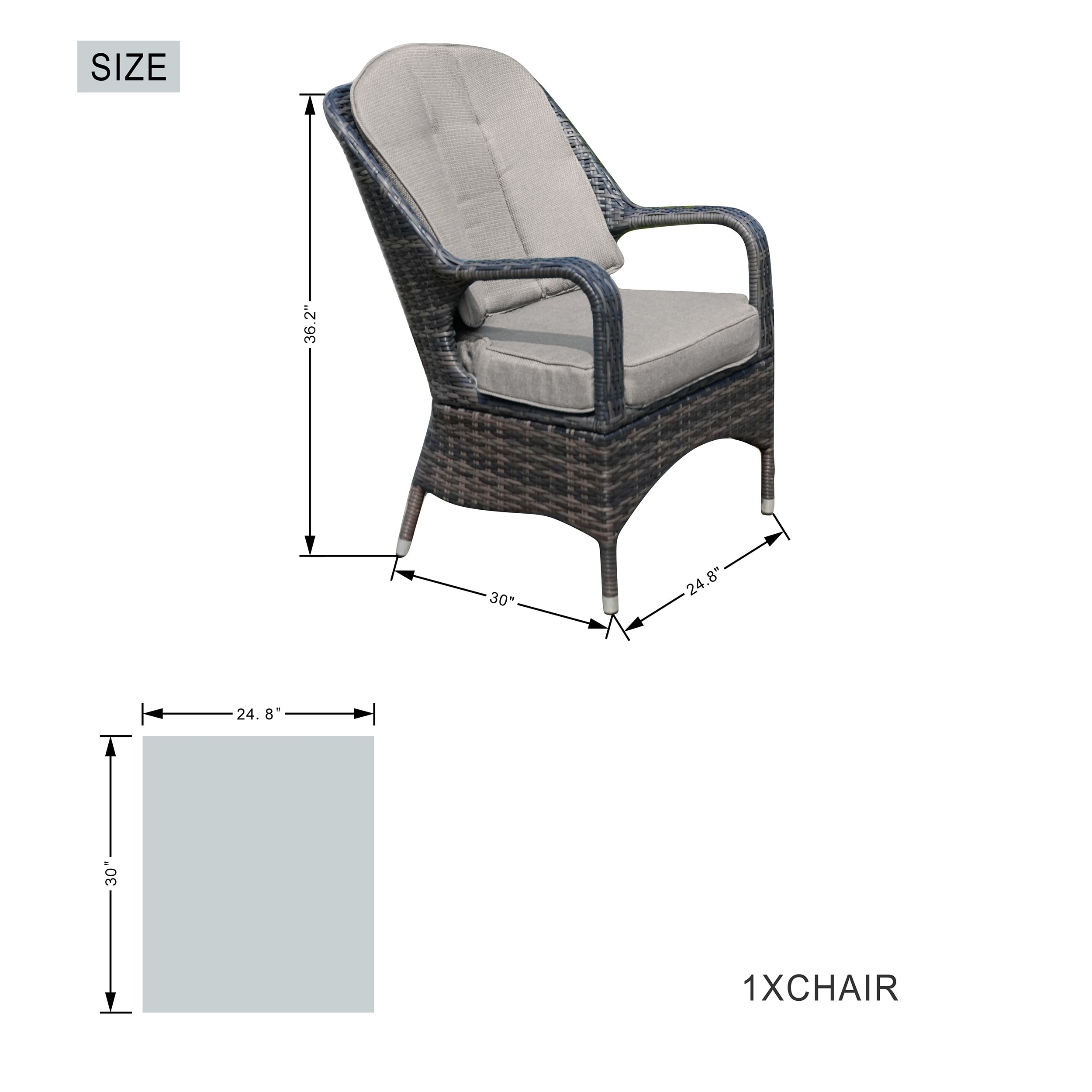 Moda Furnishings CMAD-1712-BR Patio-Dining-Sets - View #7