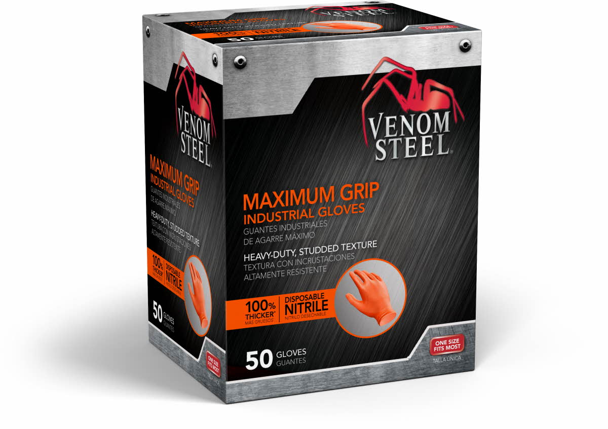 Maximum Grip Industrial Gloves - Venom Steel