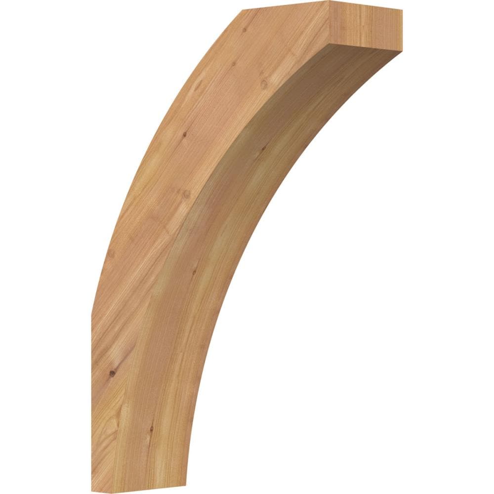 Ekena Millwork BRC06X16X24THR00SWR 5-1/2-in x 16-in x 24-in Western Red Cedar Unfinished Wood Thorton Smooth Knee Brace