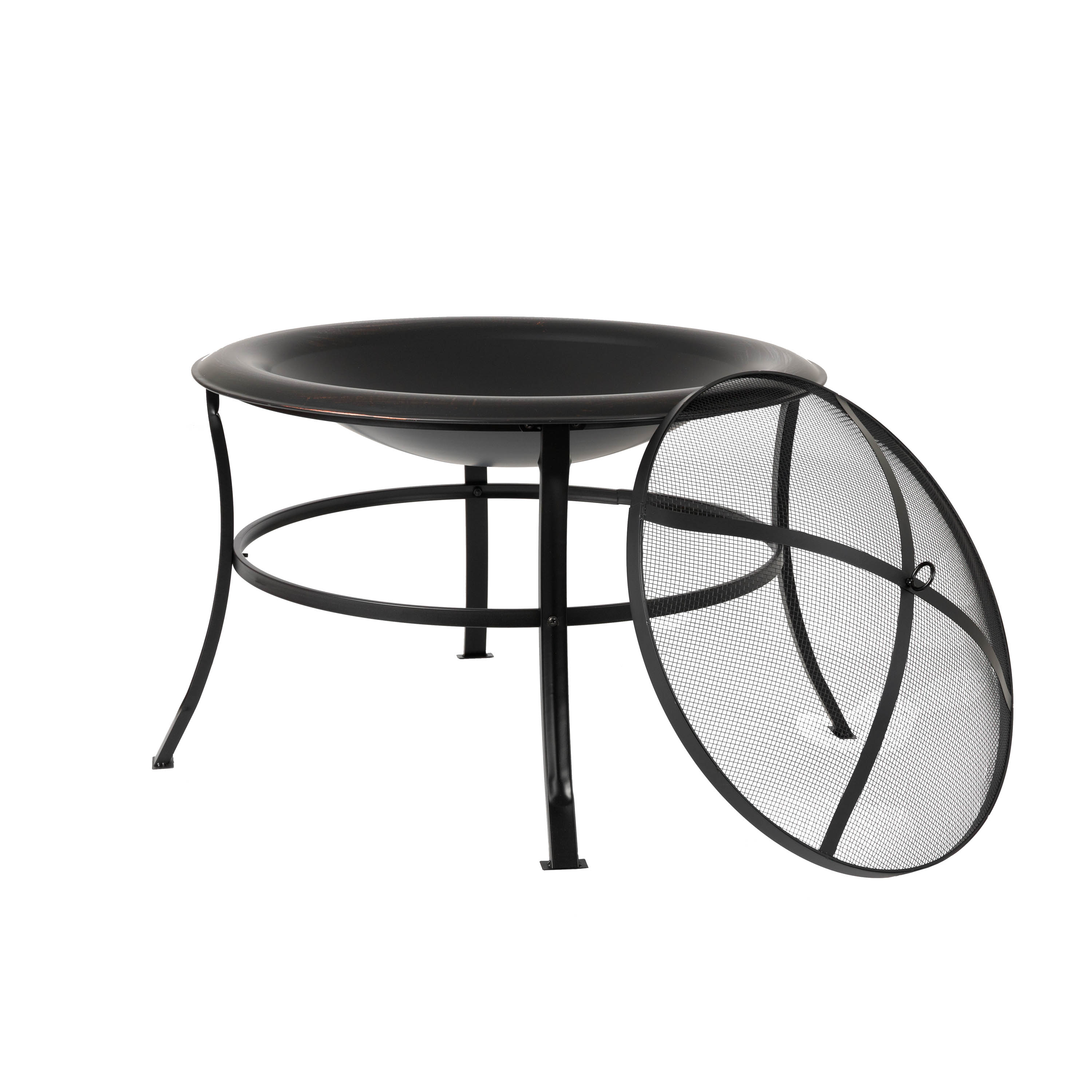 Tokia 30" Bronze Steel Wood Burning Fire Pit