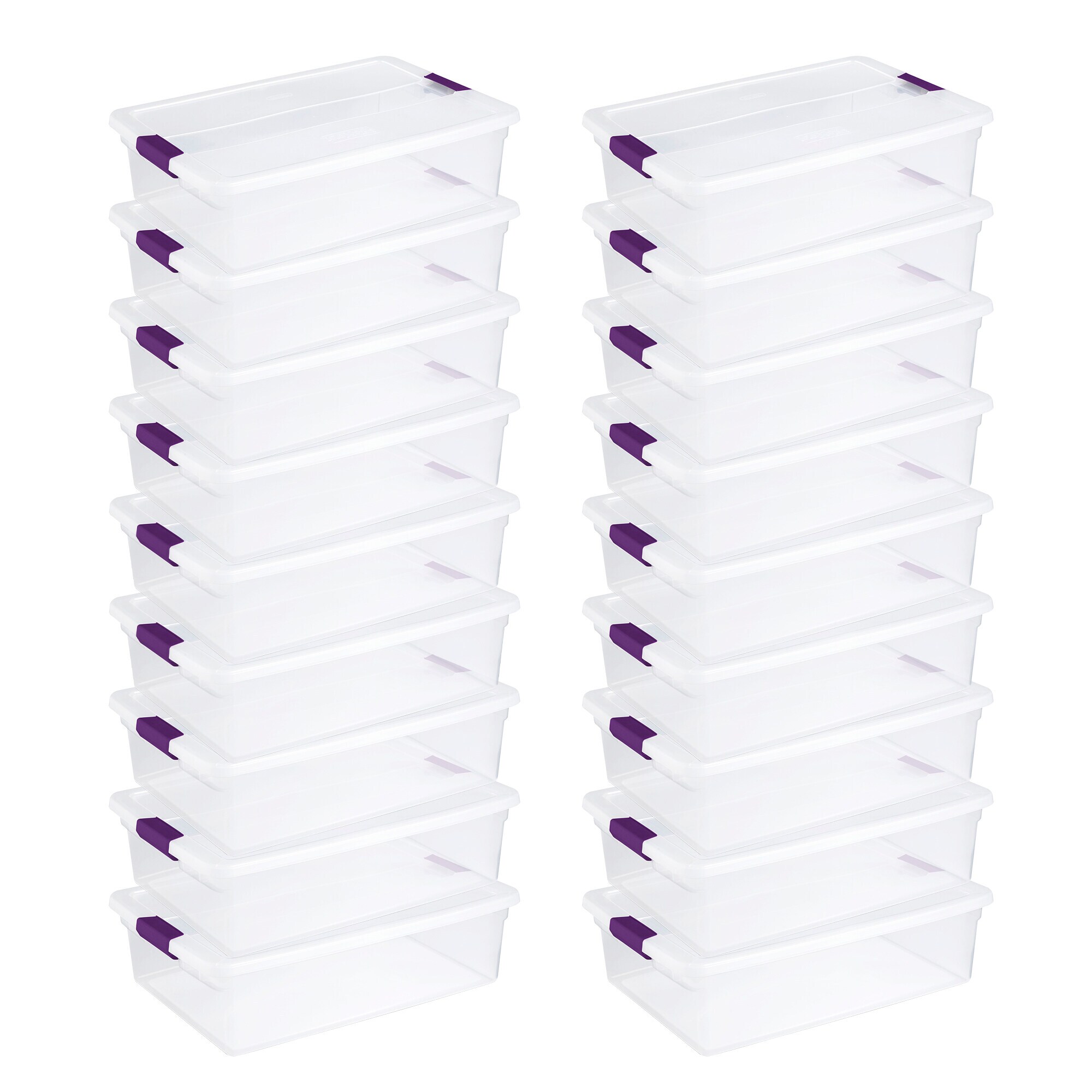 Sterilite 6-Pack 13.2-in W x 8.7-in H x 17.7-in D White Plastic Caddy in  the Storage Bins & Baskets department at