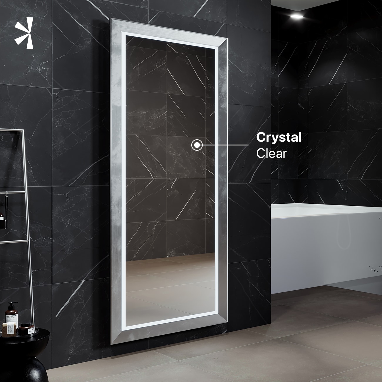 Eviva EVMR77-24X67-LED Framed-Bath-Mirrors - View #3