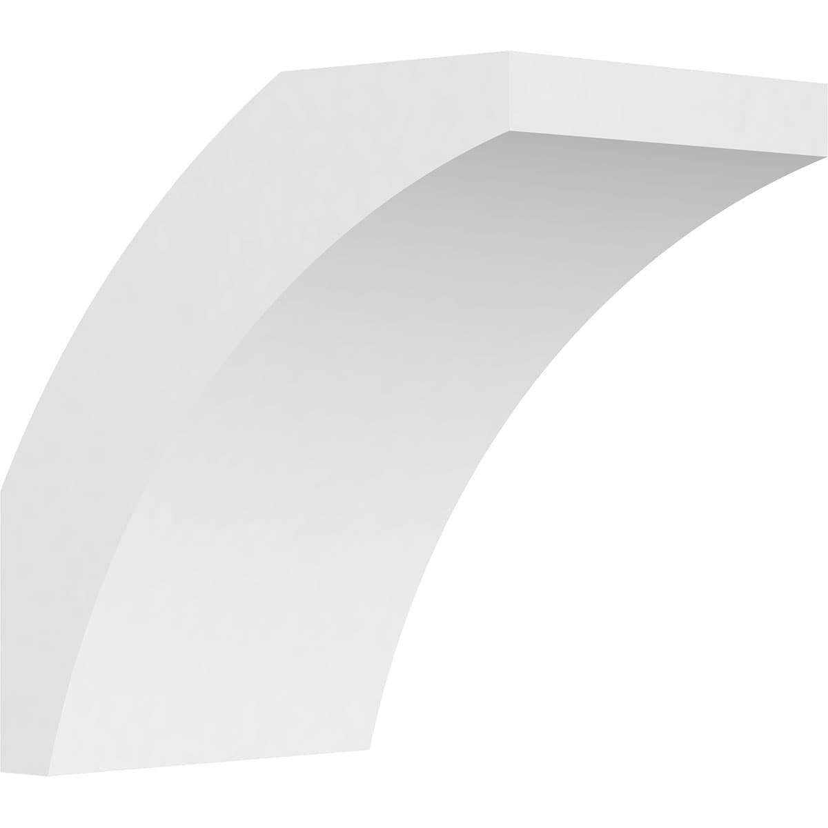 Ekena Millwork BRCP05X08X08THR 5-in x 8-in x 8-in Unfinished PVC Standard Thorton Knee Brace