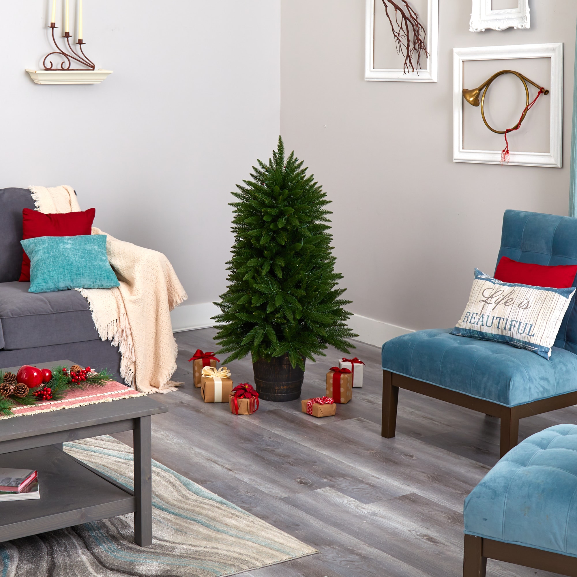 Nearly Natural T1563 Artificial-Christmas-Trees - View #8