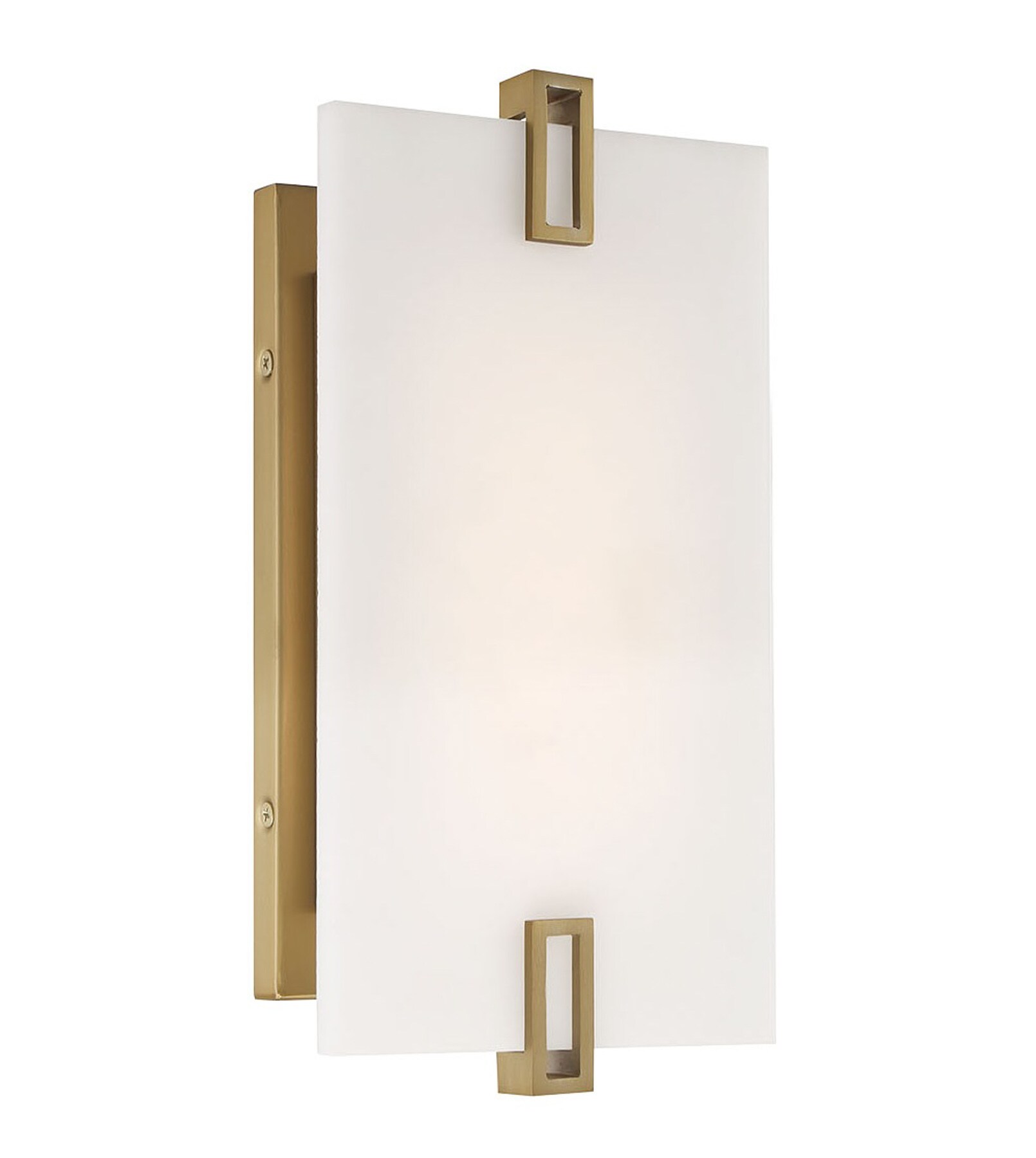 Minka Lavery 924-695-L Aizen 6-in W 1 -Light Satin Brass Integrated LED Wall Sconce