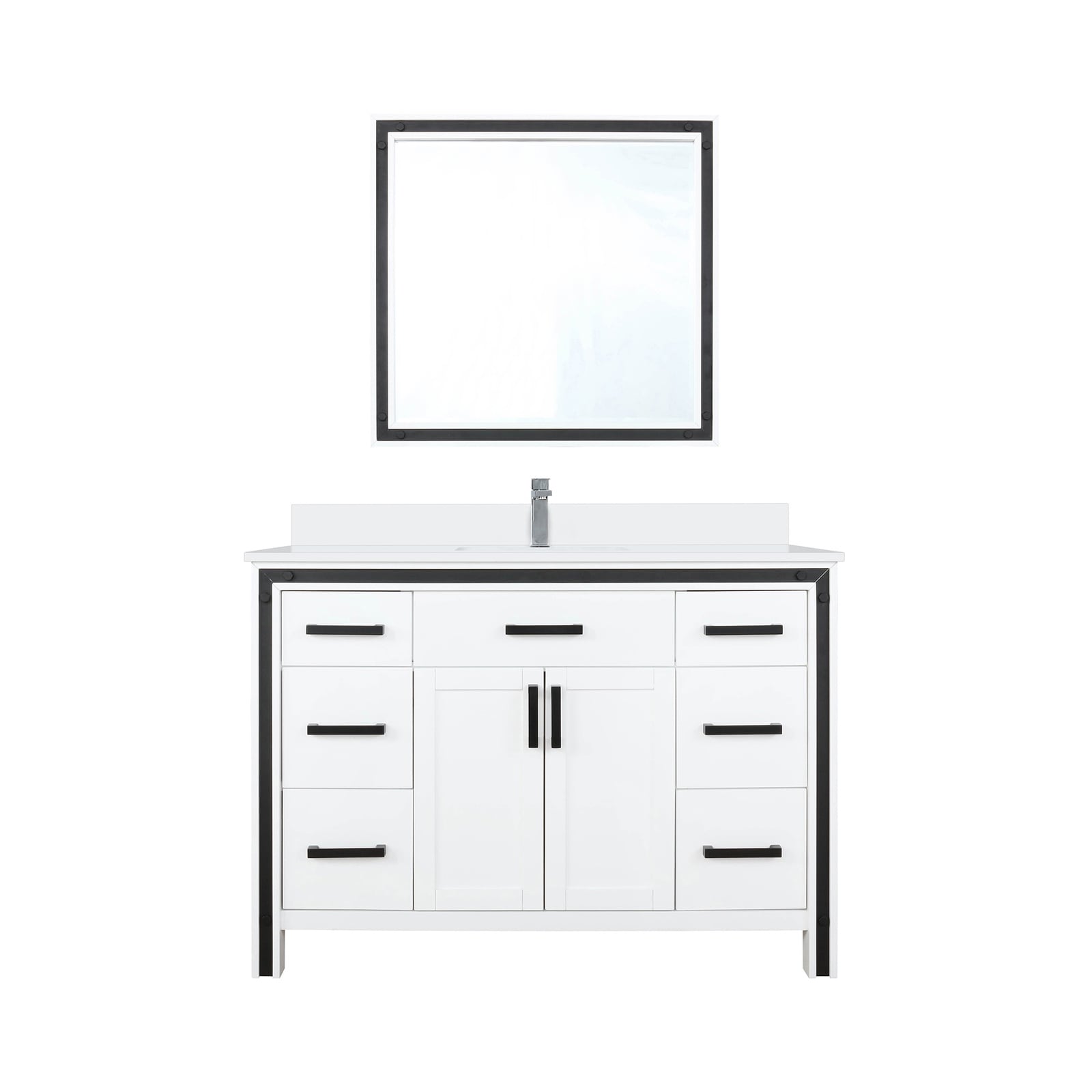 Lexora LZV352248SAJSM34F Bath-Vanity-Combo - View #2