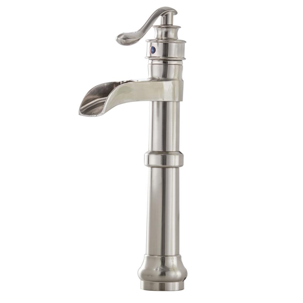 KINWELL A-96558H-N Brushed nickel 4-in centerset 1-handle Commercial/Residential Handle Bathroom Sink Faucet