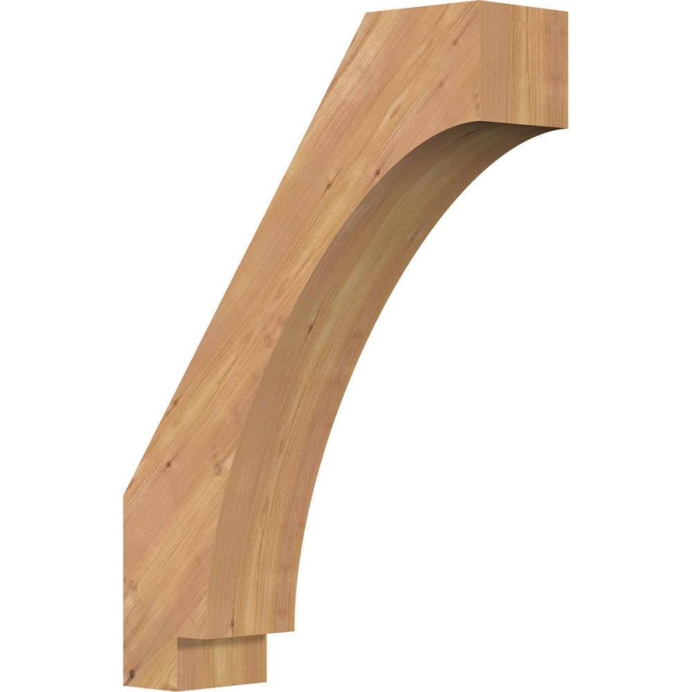 Ekena Millwork BRC06X20X28IMP00SWR 5-1/2-in x 20-in x 28-in Western Red Cedar Unfinished Wood Imperial Smooth Knee Brace