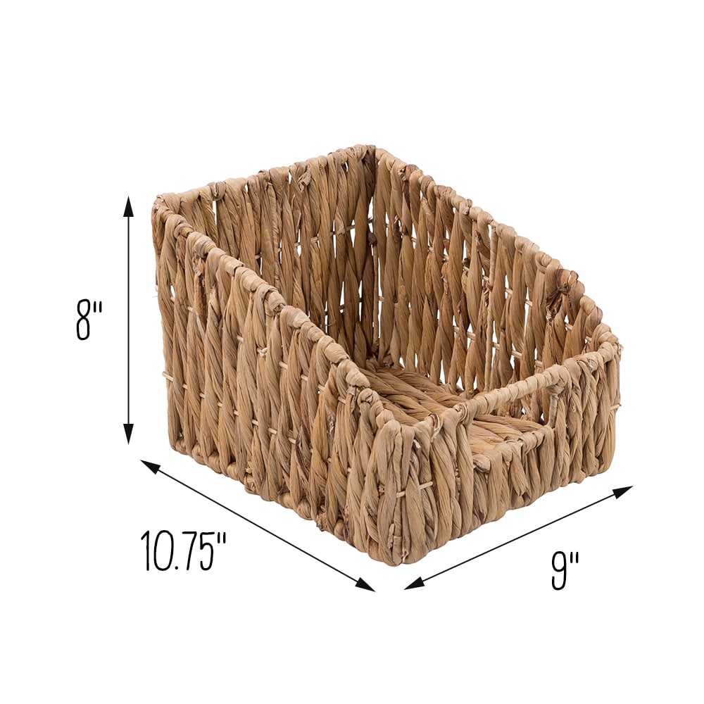 Honey-Can-Do 2-Pack (10.75-in W X 8-in H X 9-in D) Natural Wicker ...