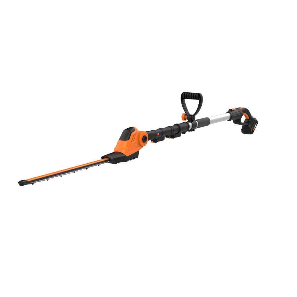 Worx Wg252 20 - 20v Pole Hedge Trimmer With 13' Reach, 10-position Head,  Rotating Handle : Target