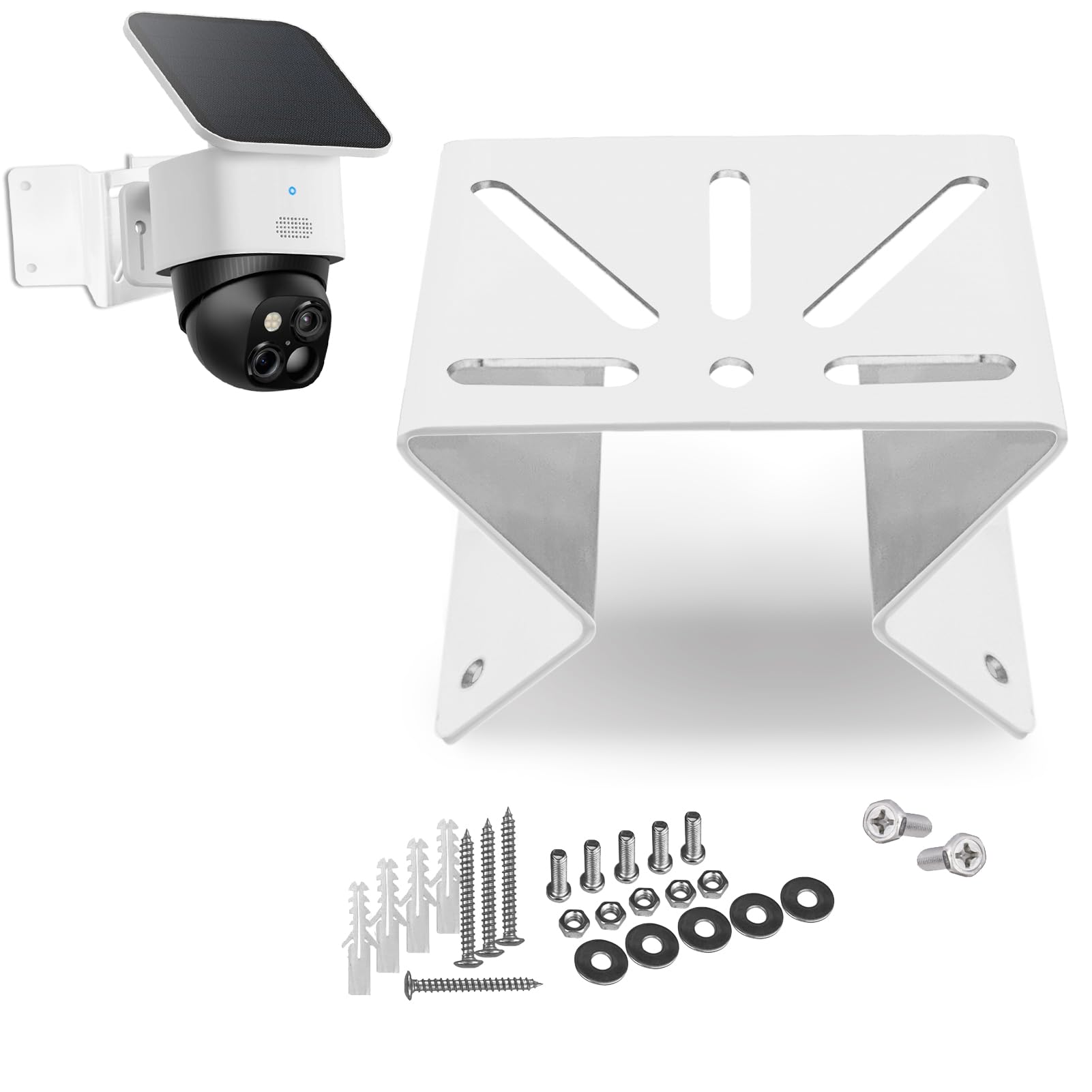 KIWDZFU  Metal Corner Mount Bracket for PTZ Camera Wide 270 Degree Viewing Angle Powder Coated Antirust for Outdoor Indoor Use Easy Install