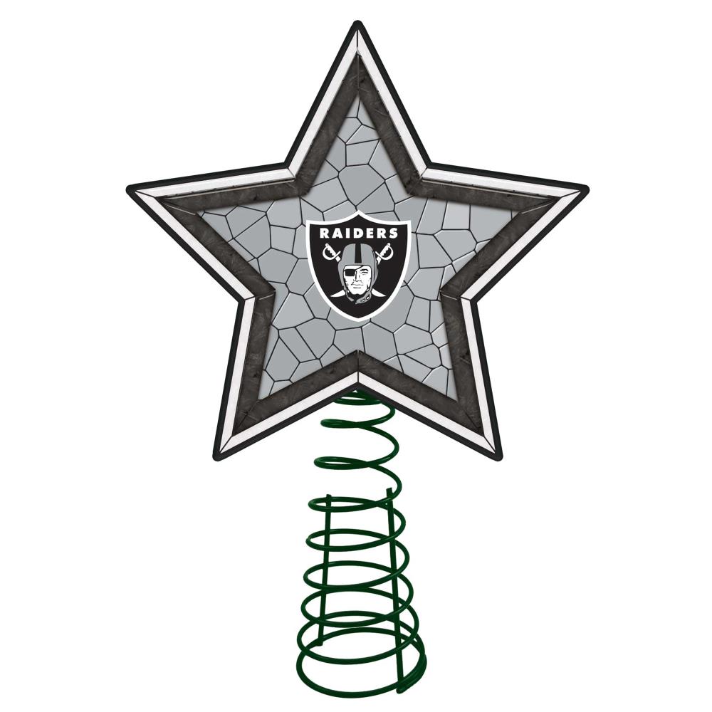 Las Vegas Raiders Star Tree Topper (Aluminum)