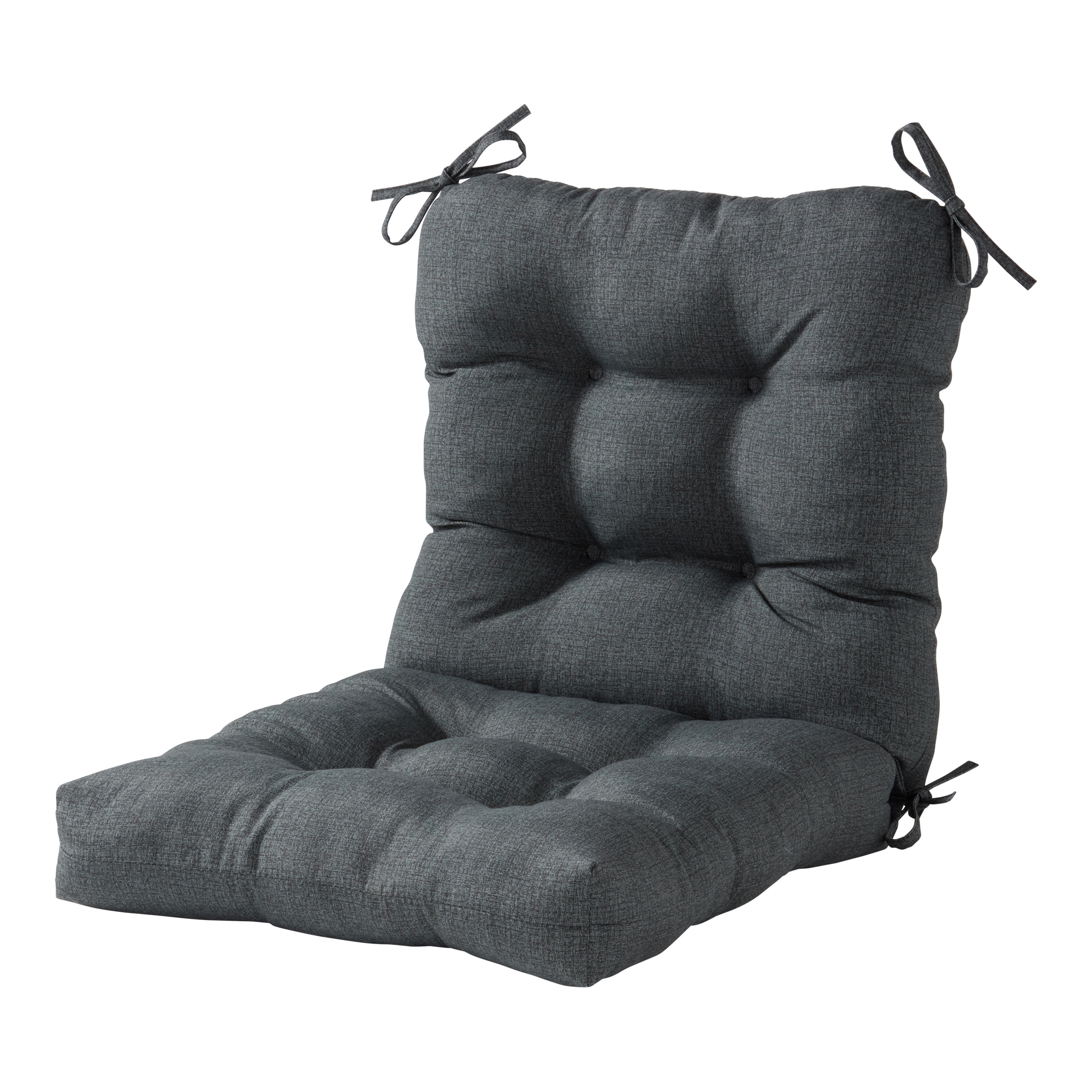 Greendale Home Fashions OC5815-CARBON 21-in x 21-in Carbon Patio chair cushion