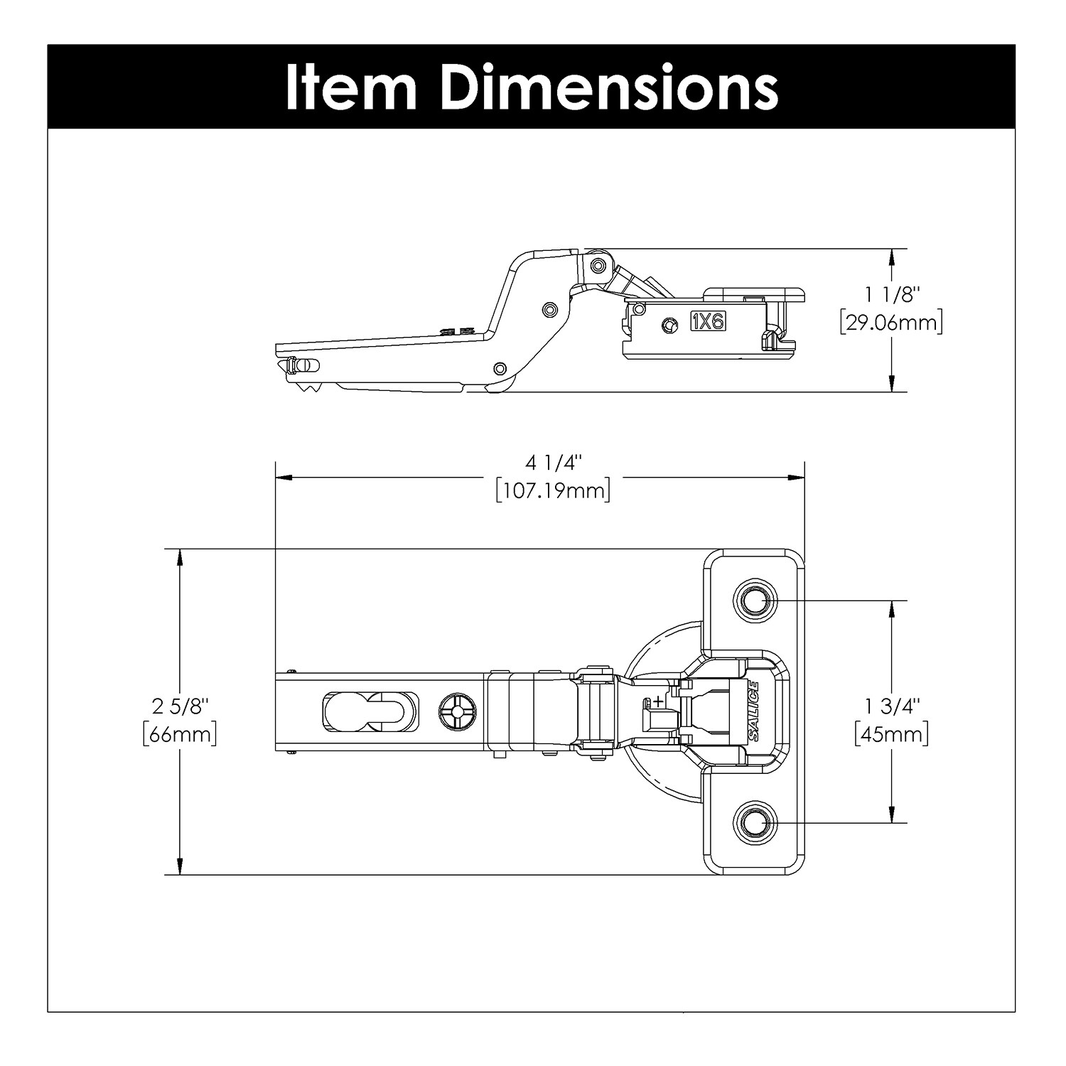 Hickory Hardware HH74722-14 Cabinet-Hinges - View #6