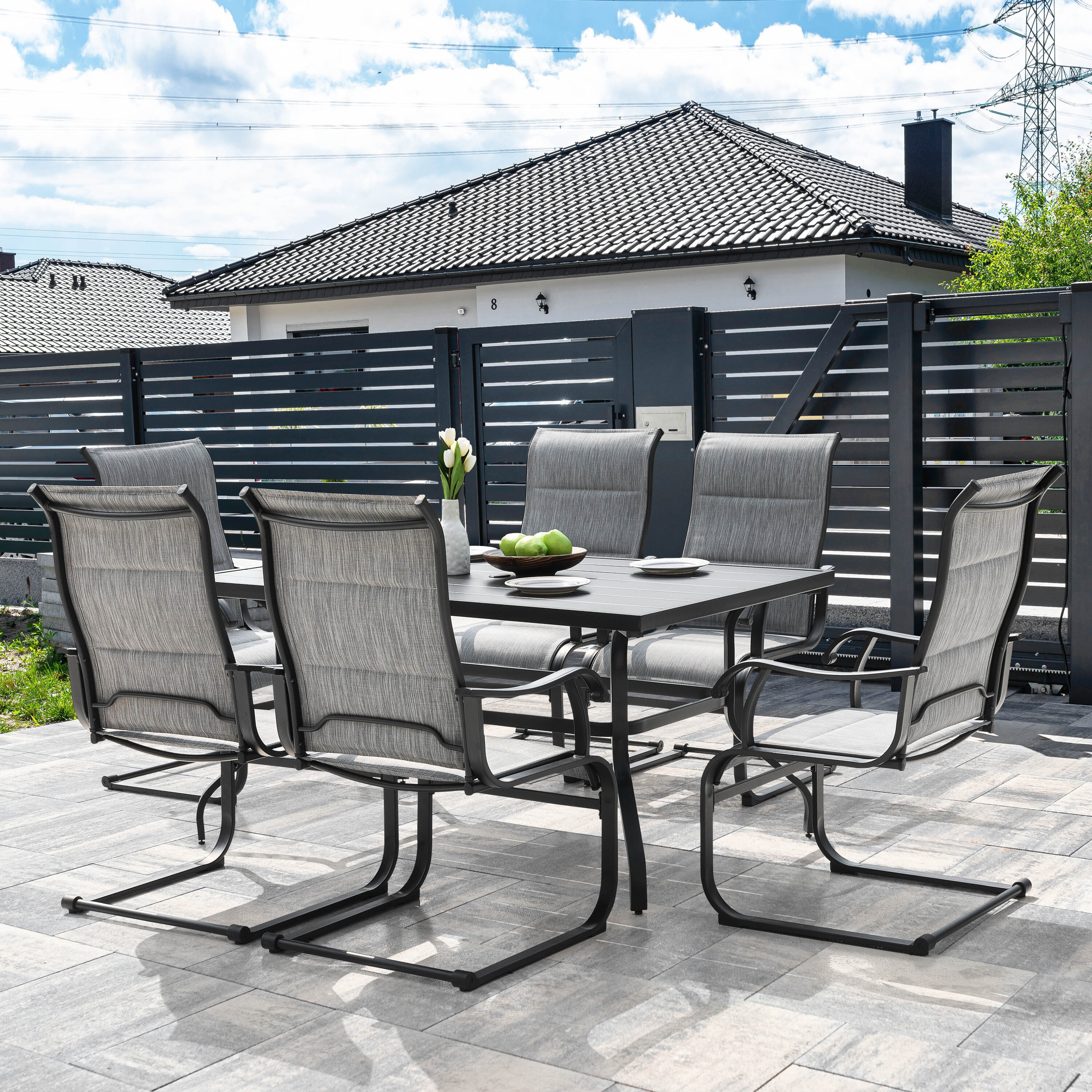 Nuu Garden SD006-T352BK Patio-Dining-Sets - View #2