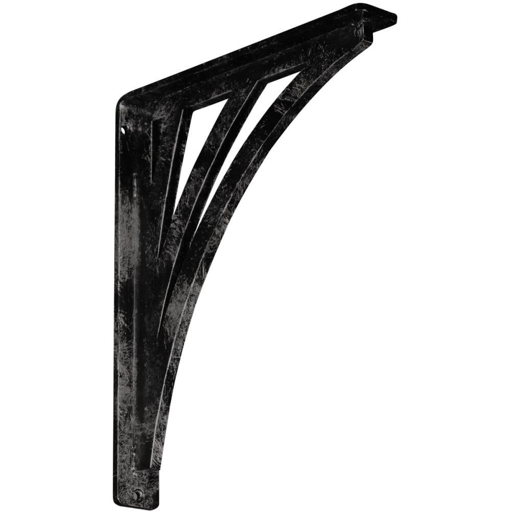 Ekena Millwork BKTM01X10X12SNEAWS Nevio 10-in x 1.5-in x 12-in Gray Wrought iron Countertop support bracket
