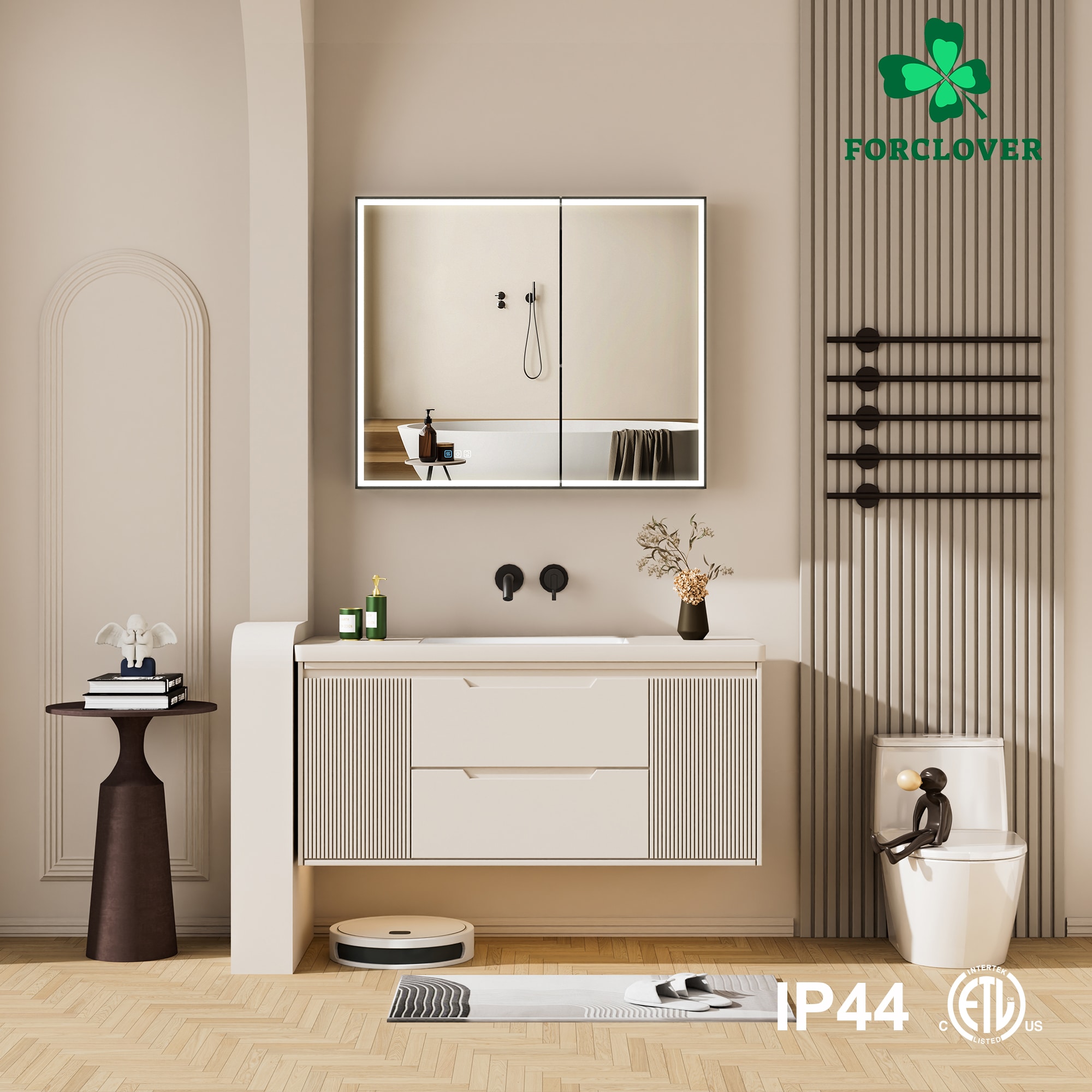Forclover MF03ZC-BK3630 Bathroom-Medicine-Cabinets - View #17