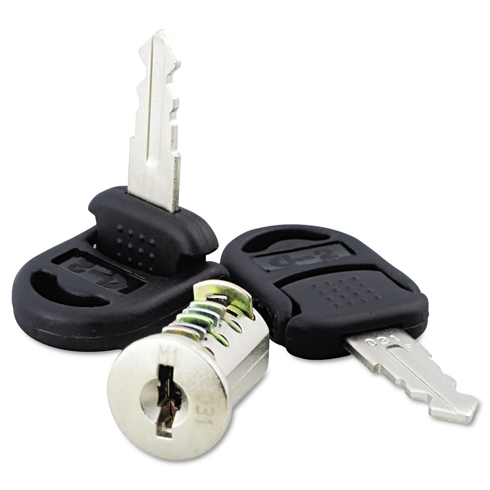Alera ALENVA501111 ALEVA501111 Removable Lock and Key Set - Silver (2 Pack) for Enhanced Security